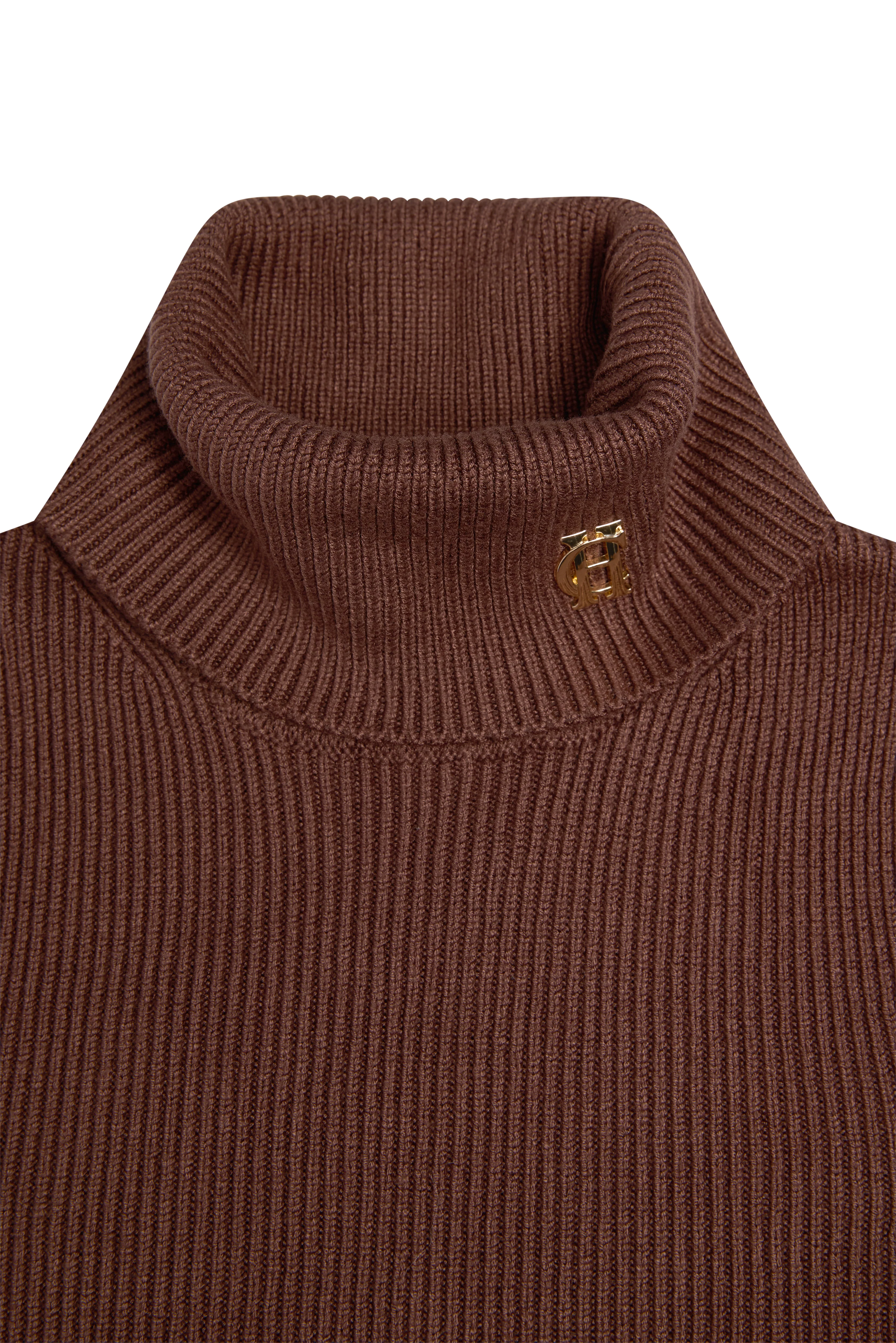 Painswick Roll Neck Knit (Cocoa)