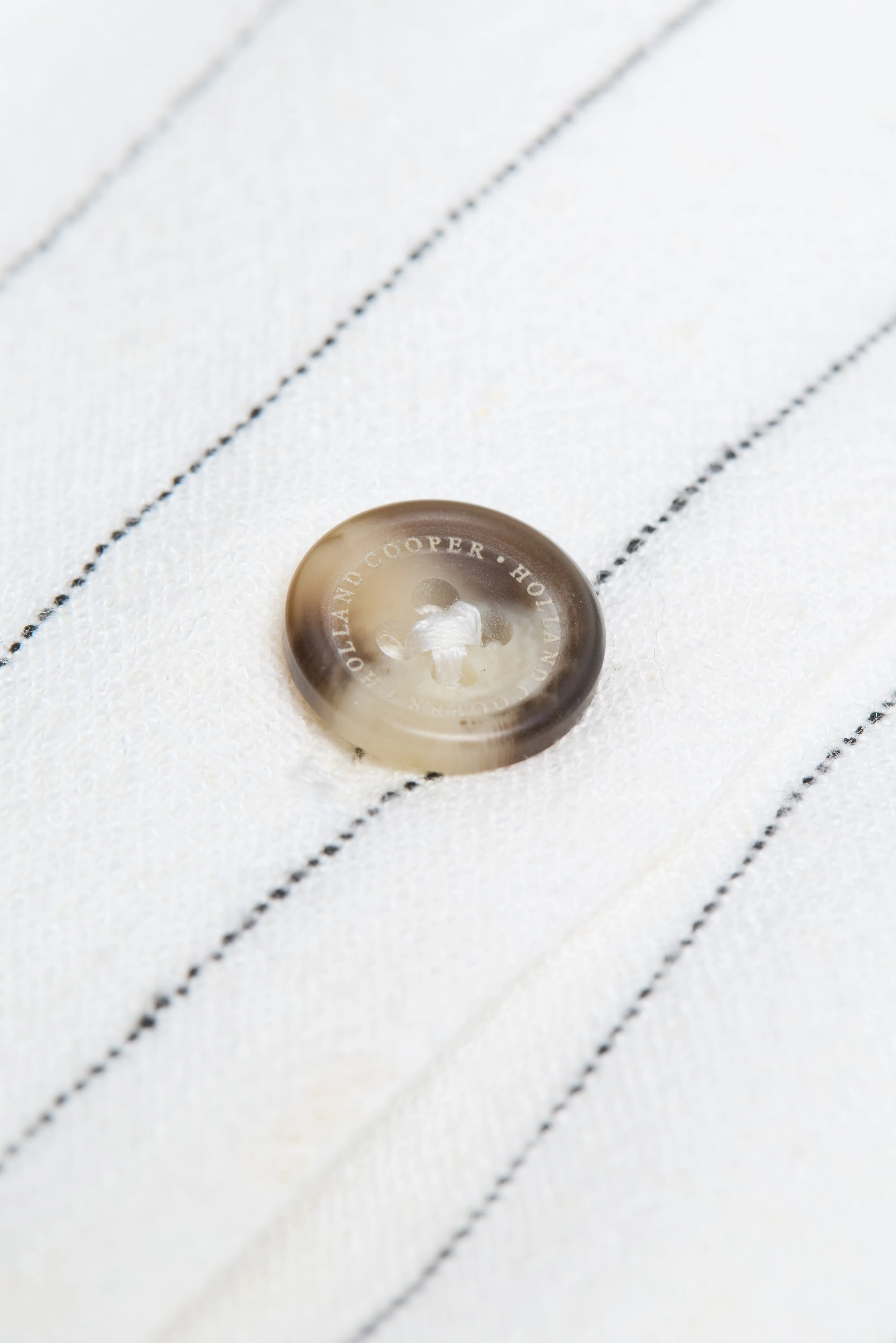 Richmond Waistcoat (Oyster Linen Pinstripe)