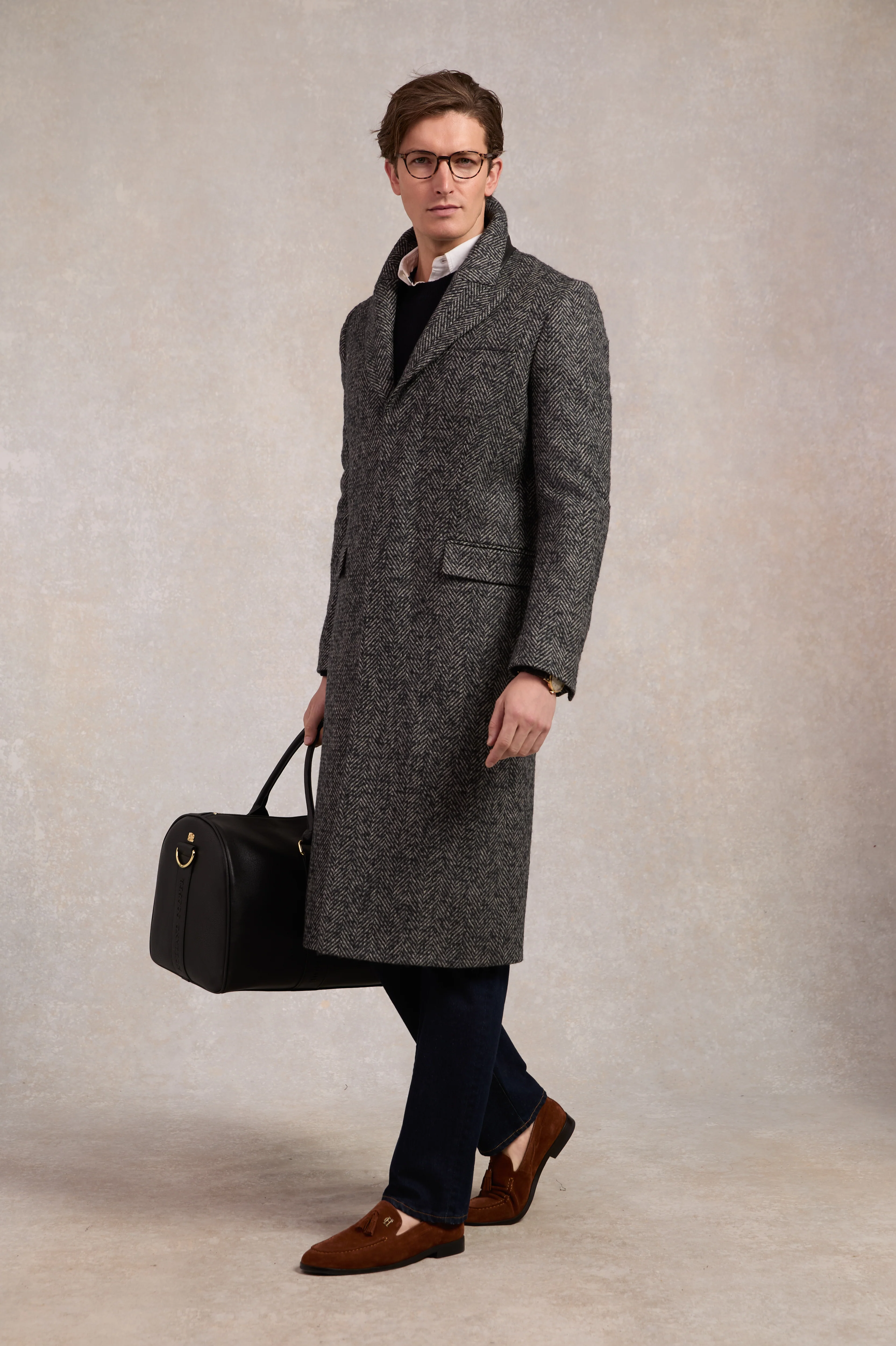 The Fairford Coat (Ebony Herringbone)