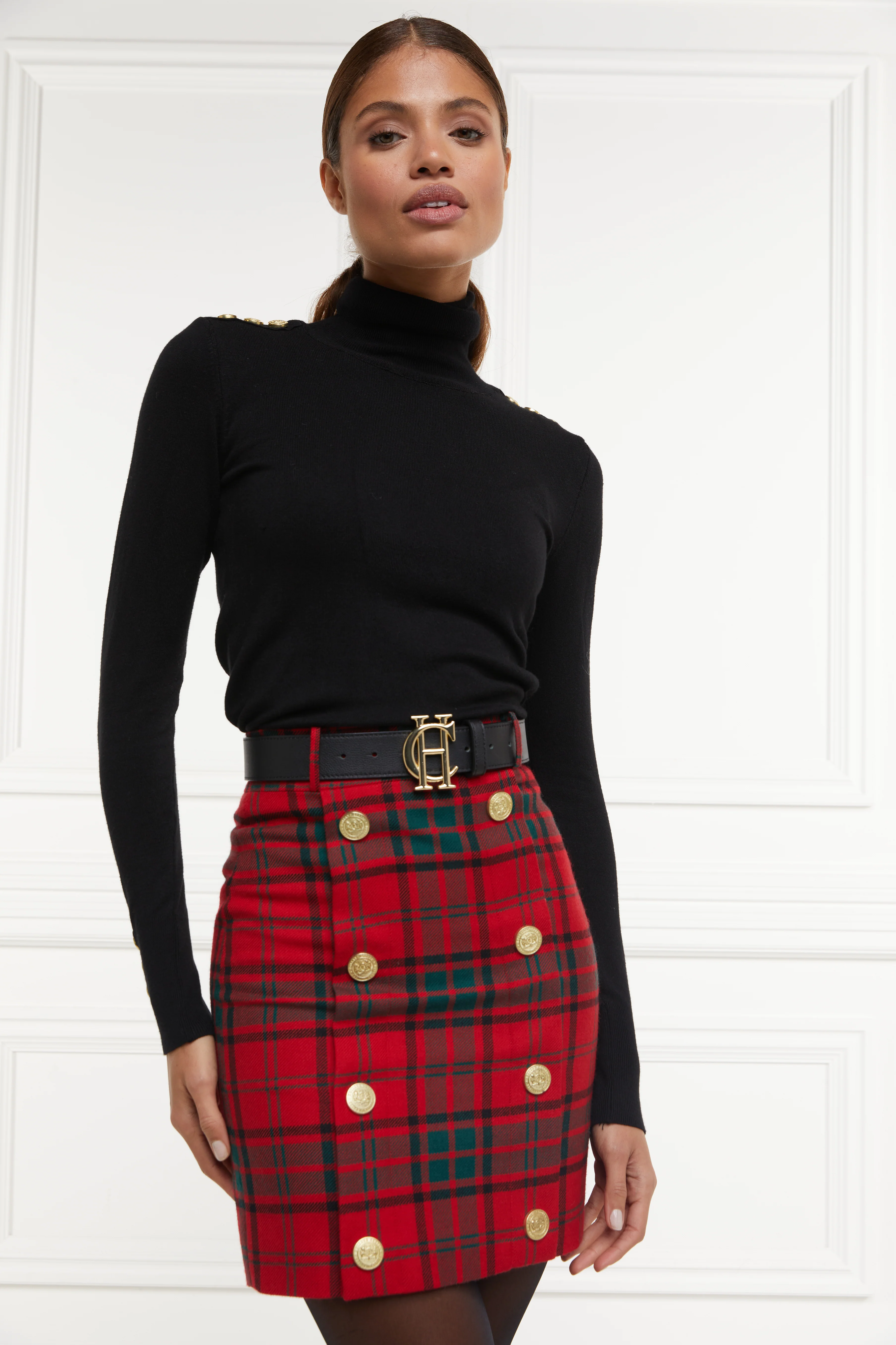 Knightsbridge Skirt (Red Tartan)