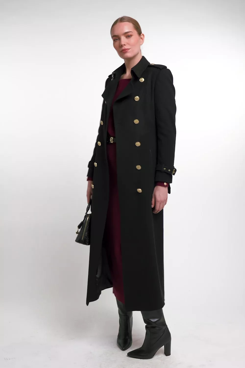 Leyla Knitted Dress (Wine)