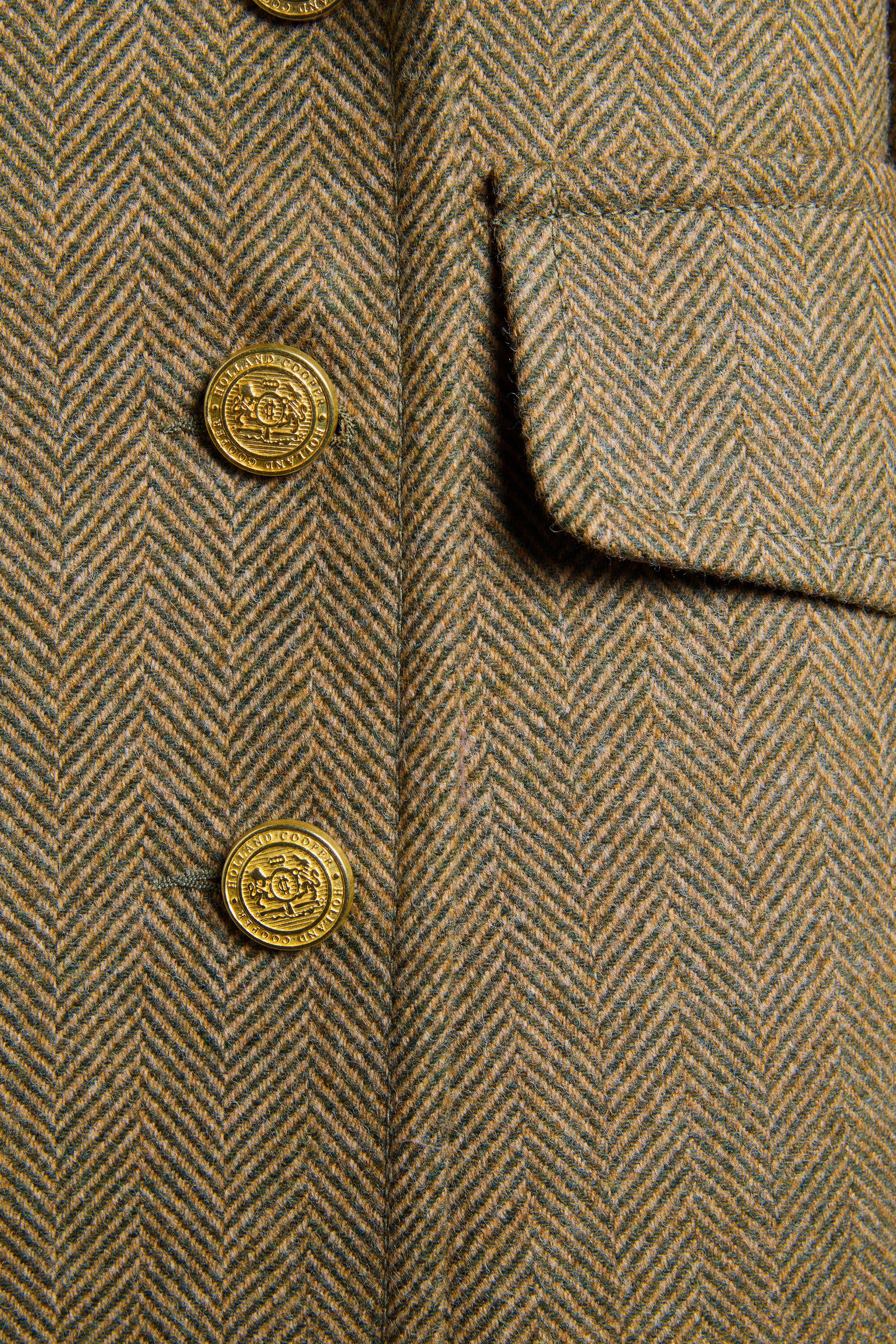 The Great Coat (Moss Herringbone)