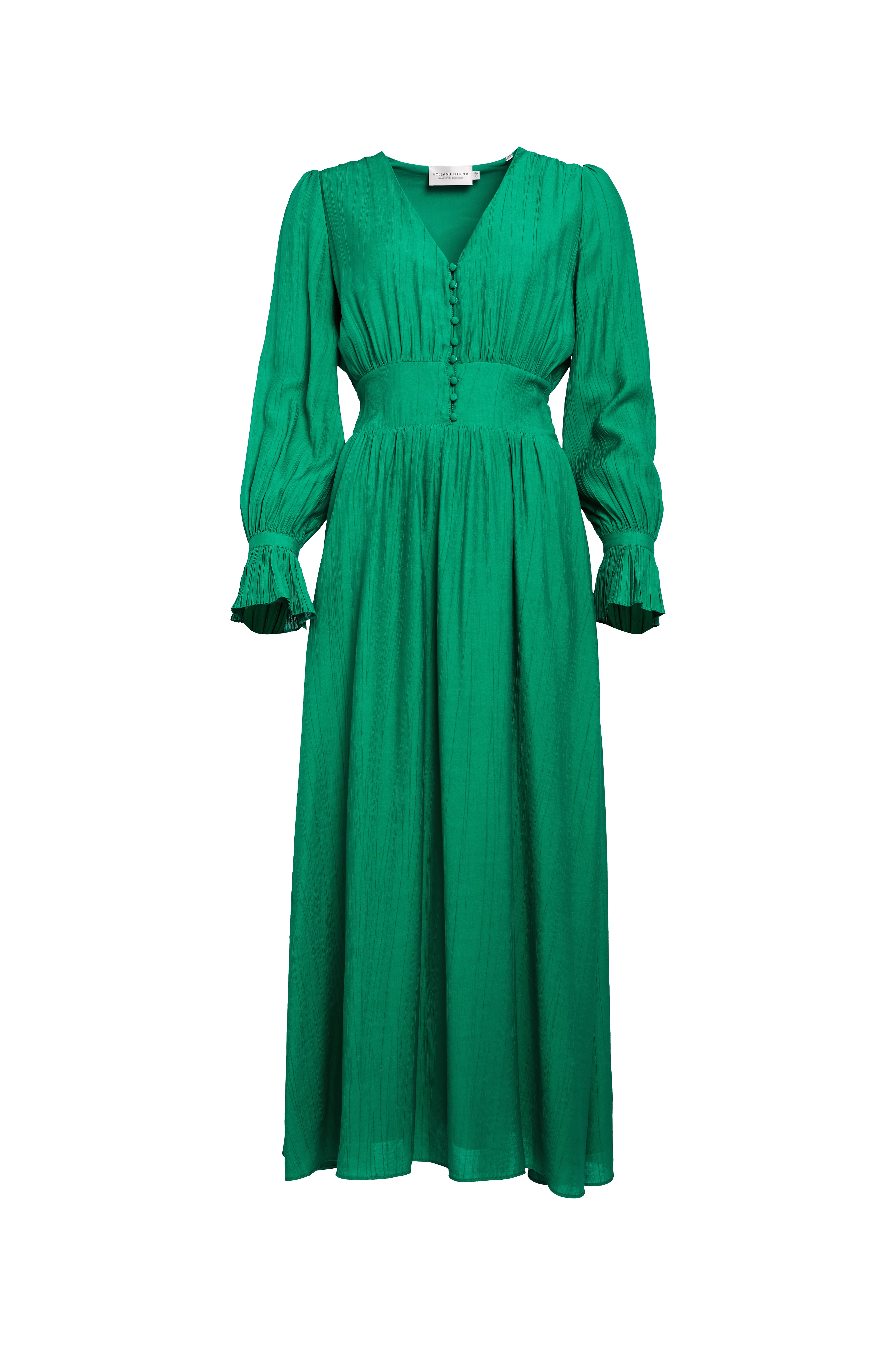 Phoebe V-Neck Maxi Dress (Jewel Green)