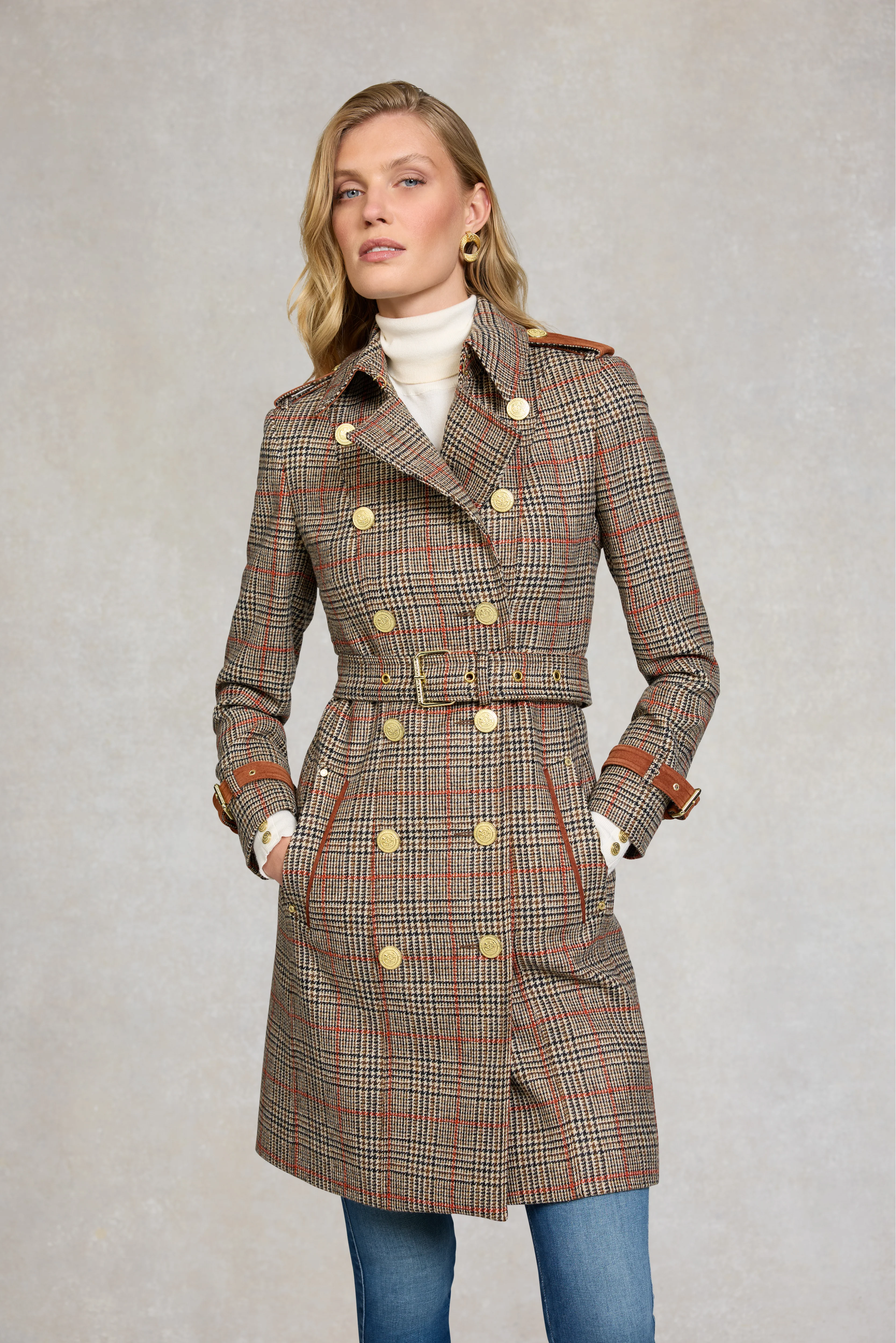 Marlborough Trench Coat (Orange Windsor)
