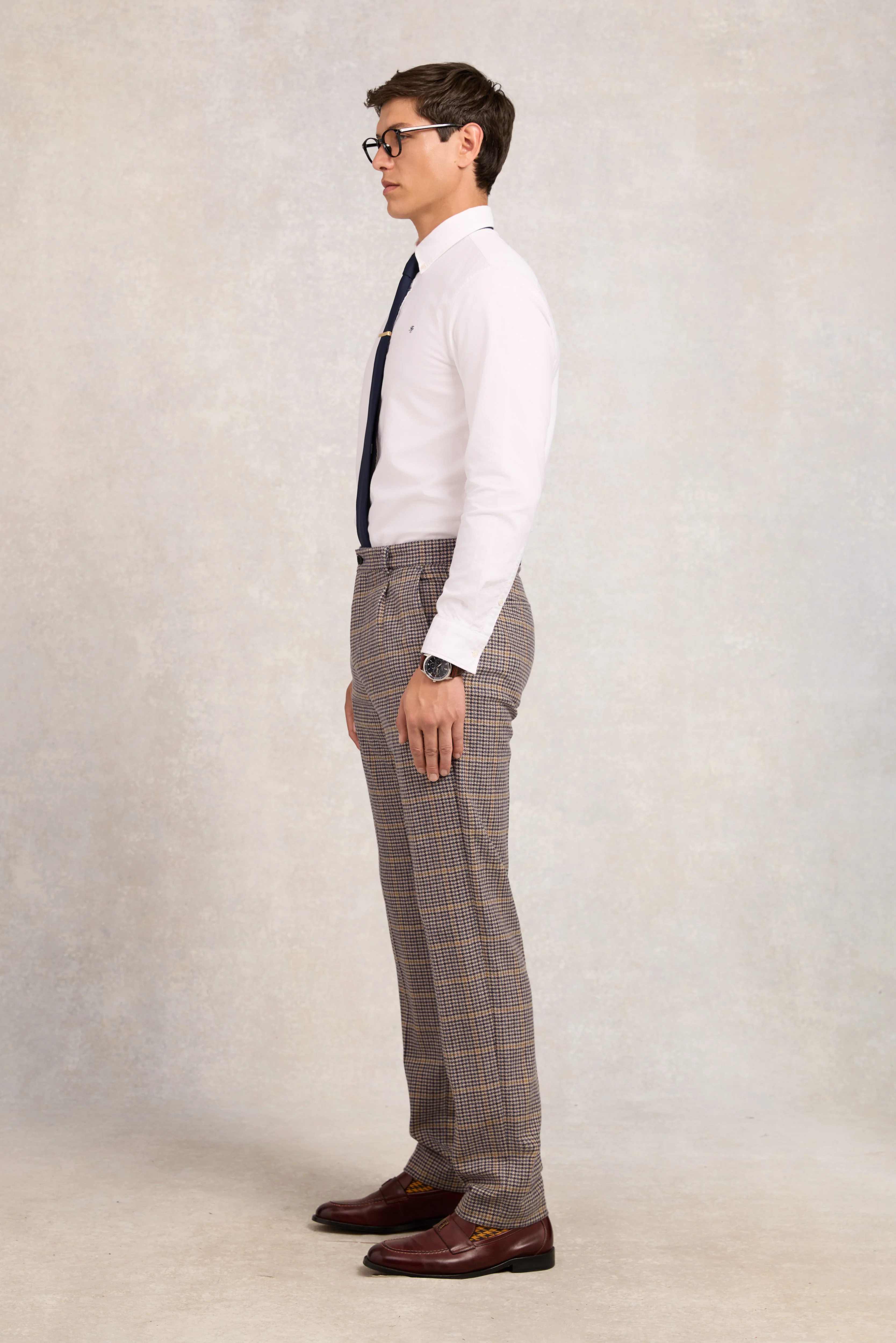 The Classic Trouser (Prince of Wales Navy)