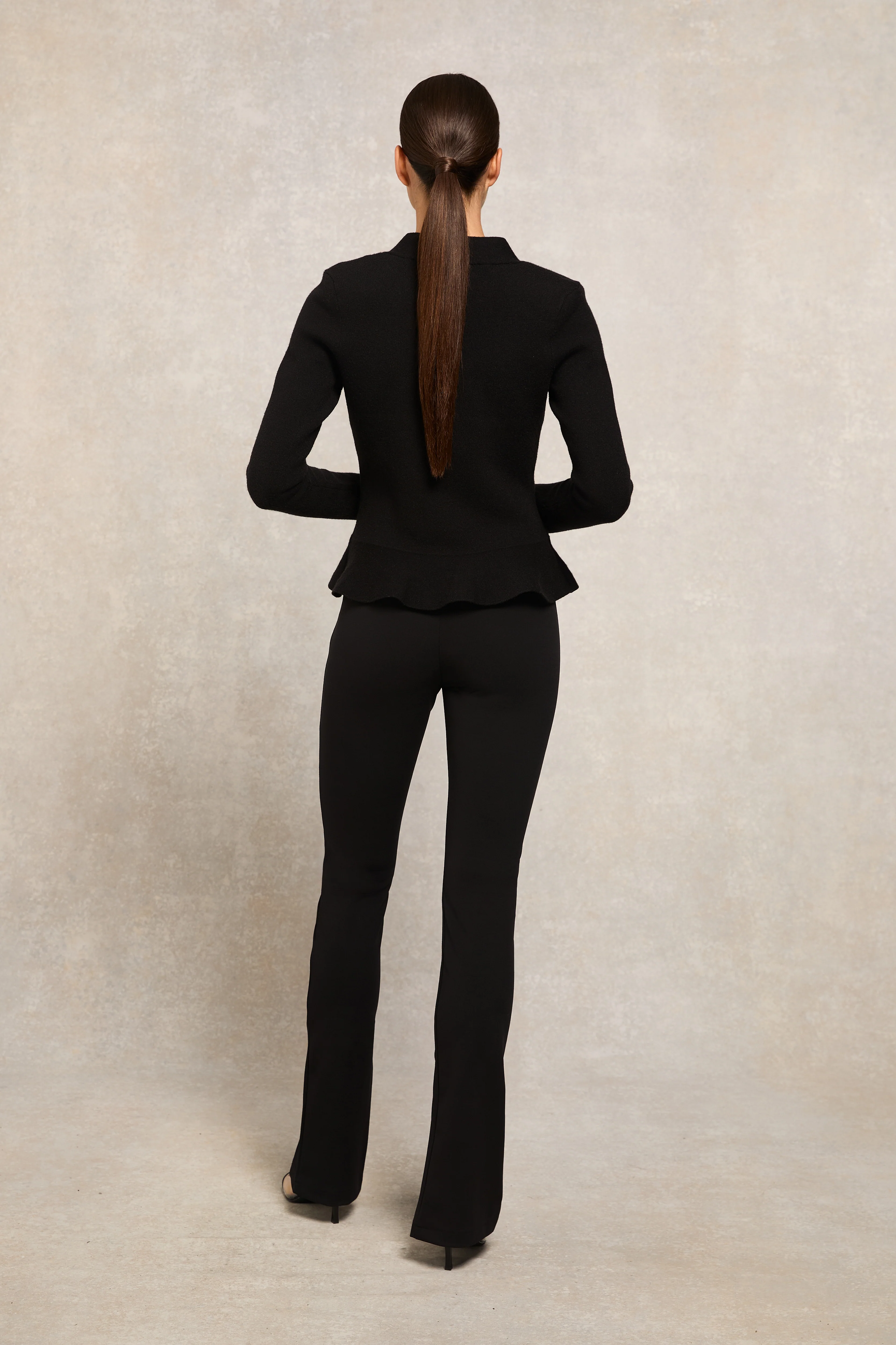 Contour Flared Trouser (Black)