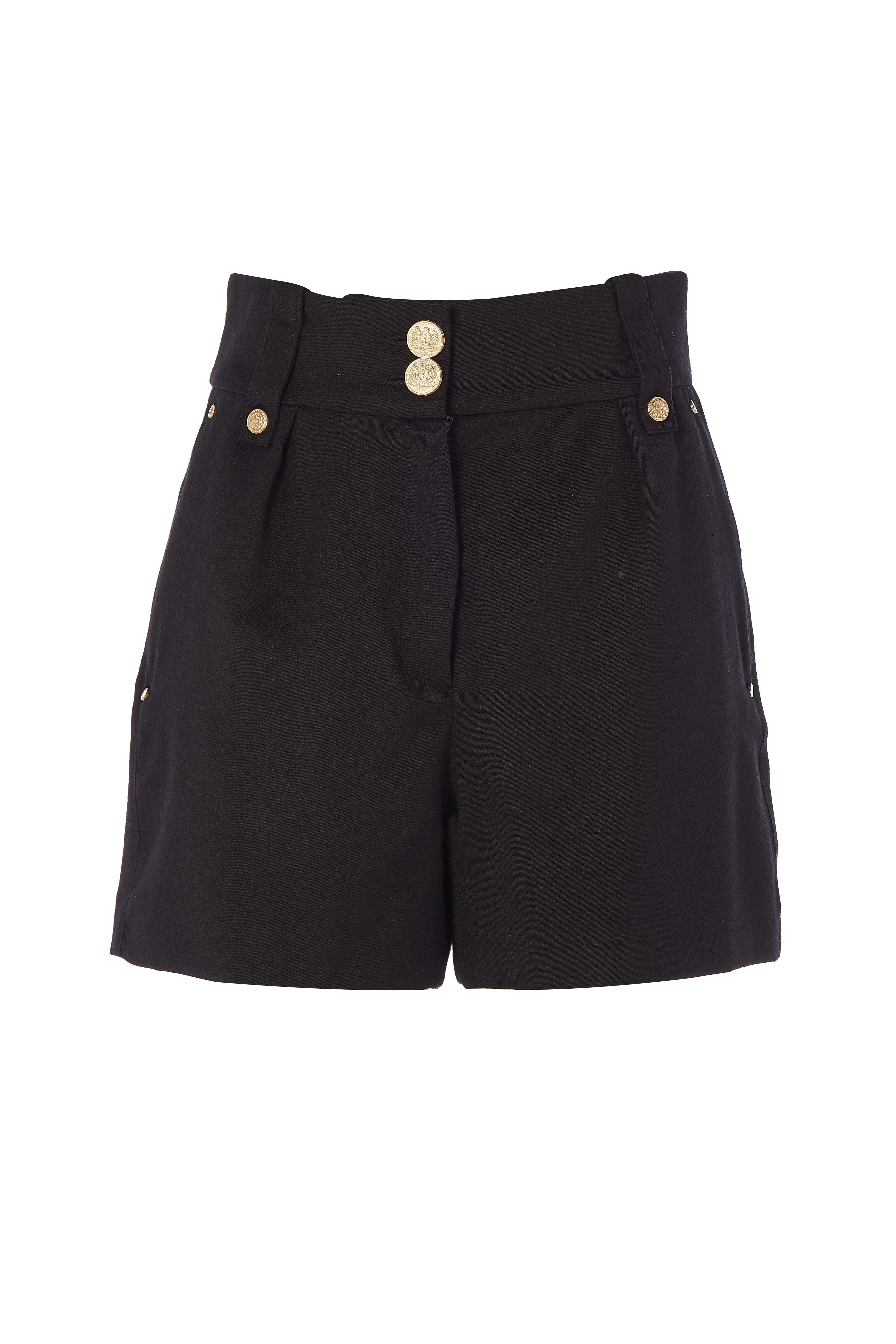 Luxe Tailored Short (Black Barathea)