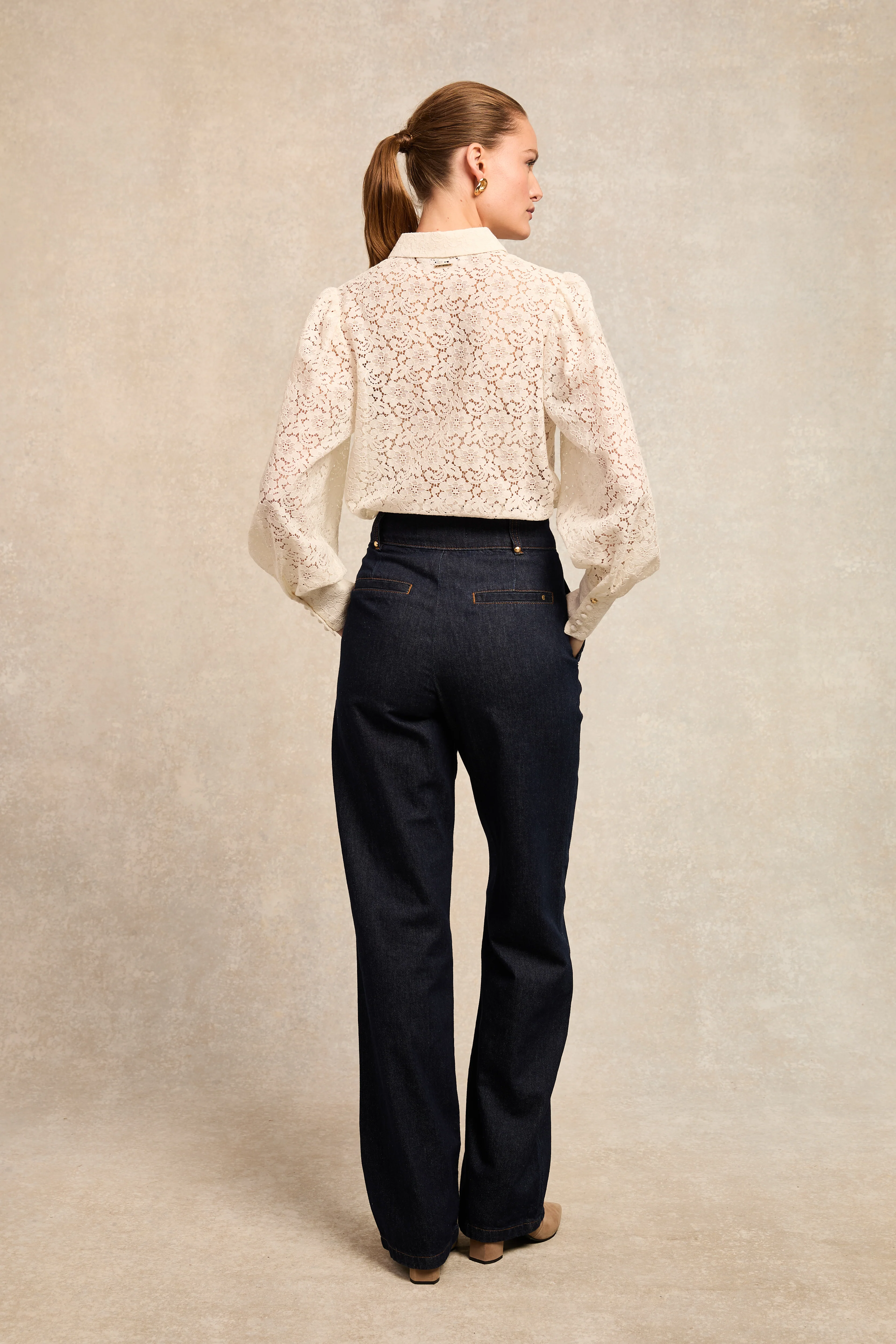 Iona Lace Shirt (Ivory)