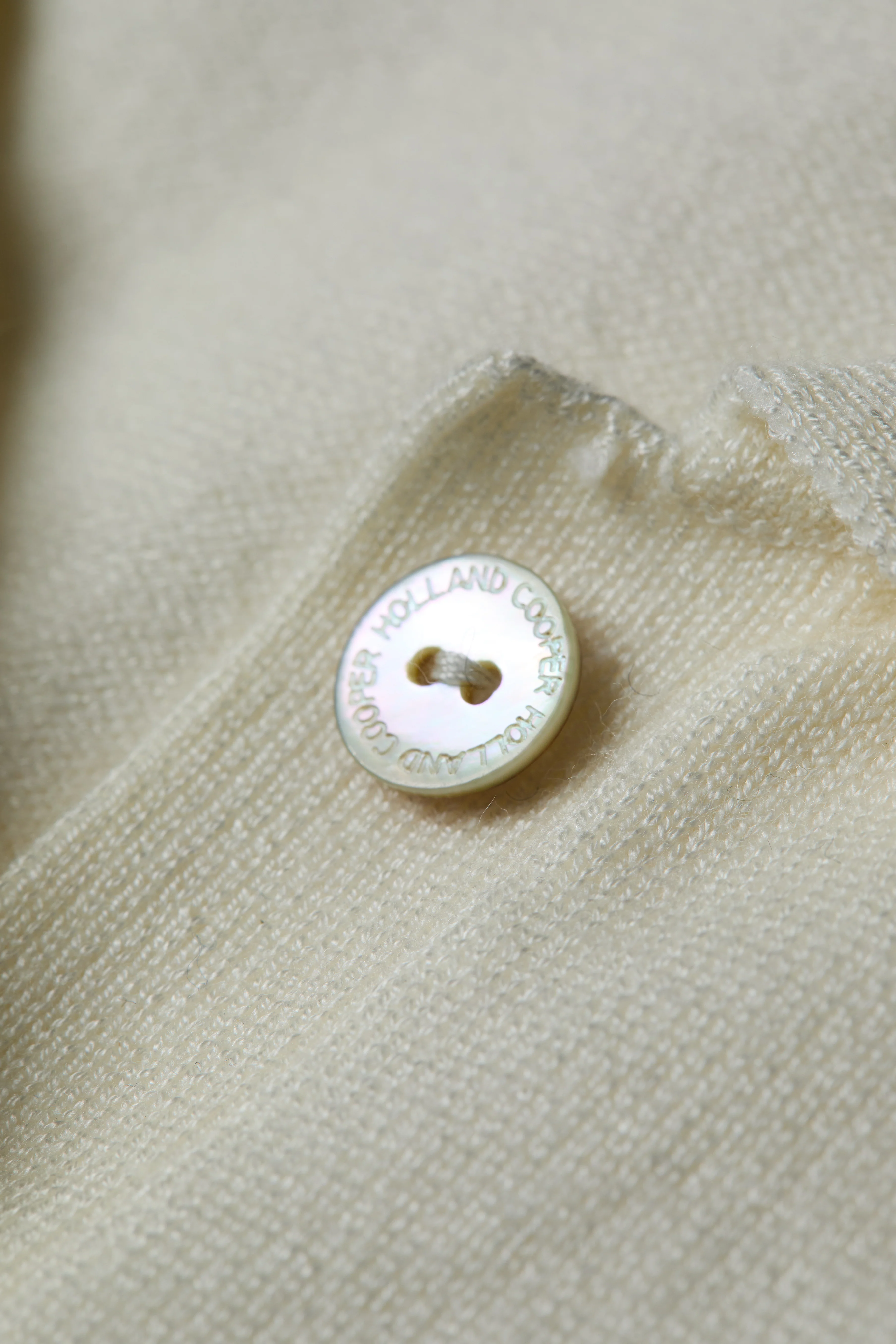 Layla Sleeveless Knitted Polo (Natural)