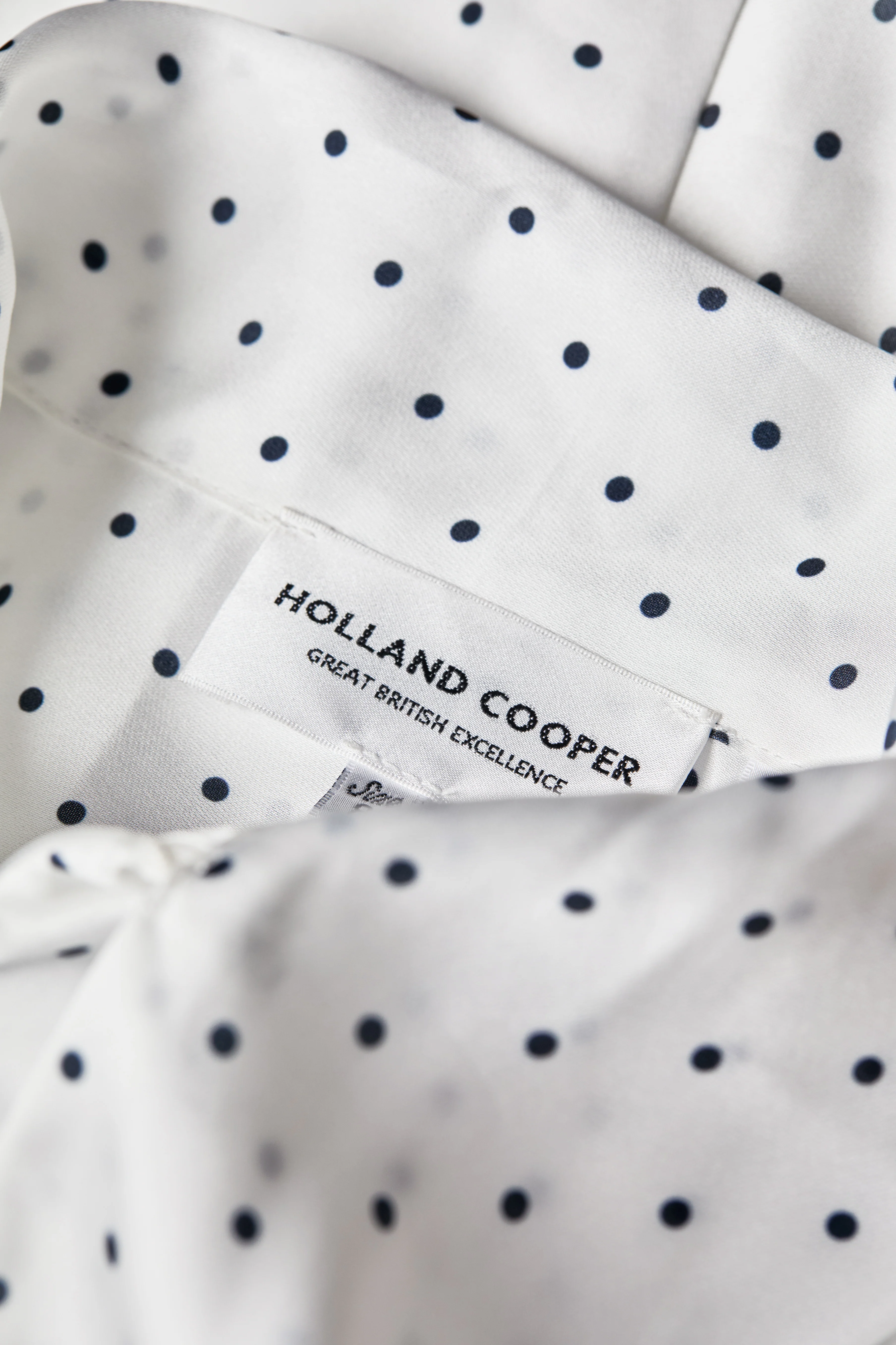 Ariella Mini Dress (White Polka Dot)