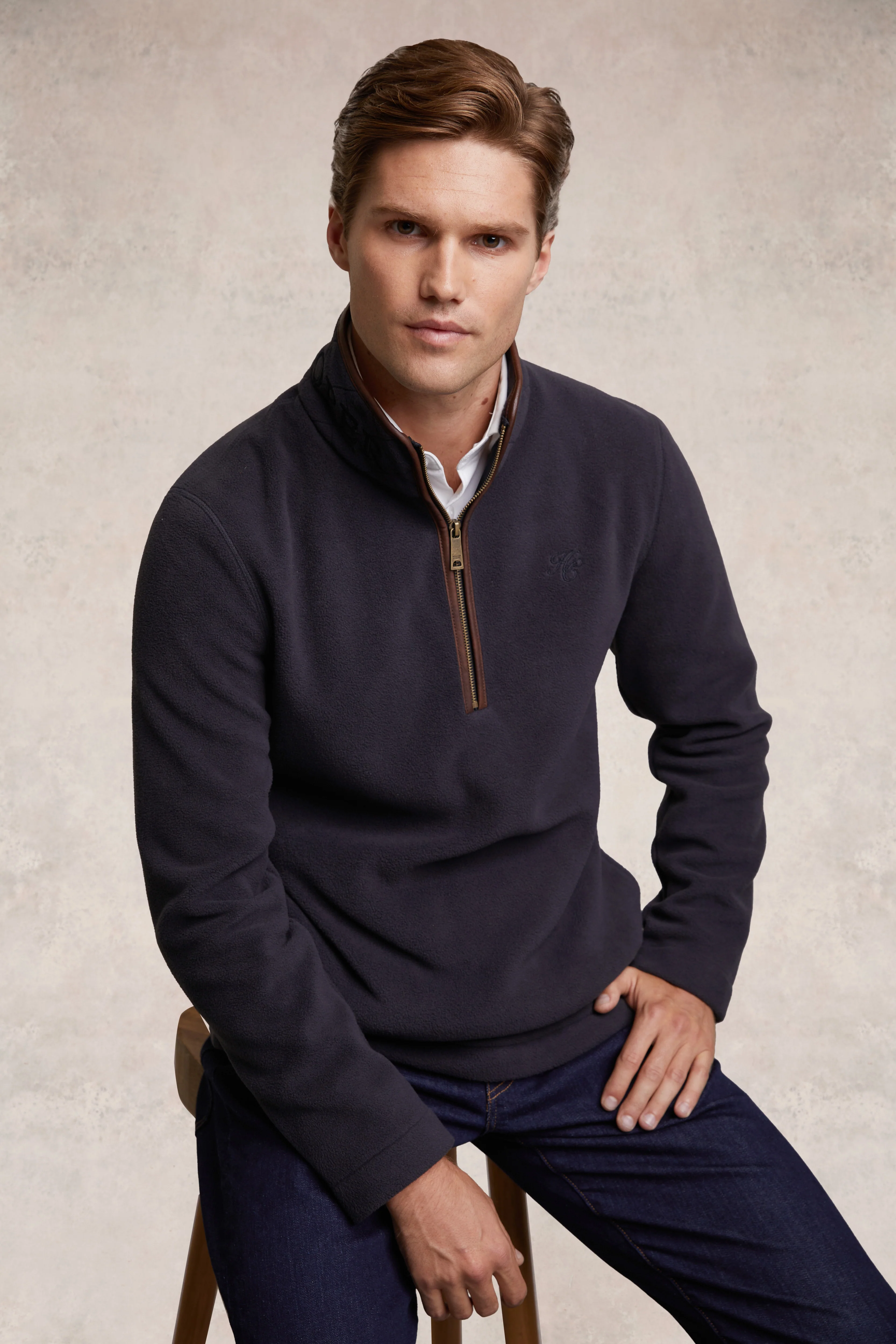 Country Fleece Quarter Zip (Ink Navy)
