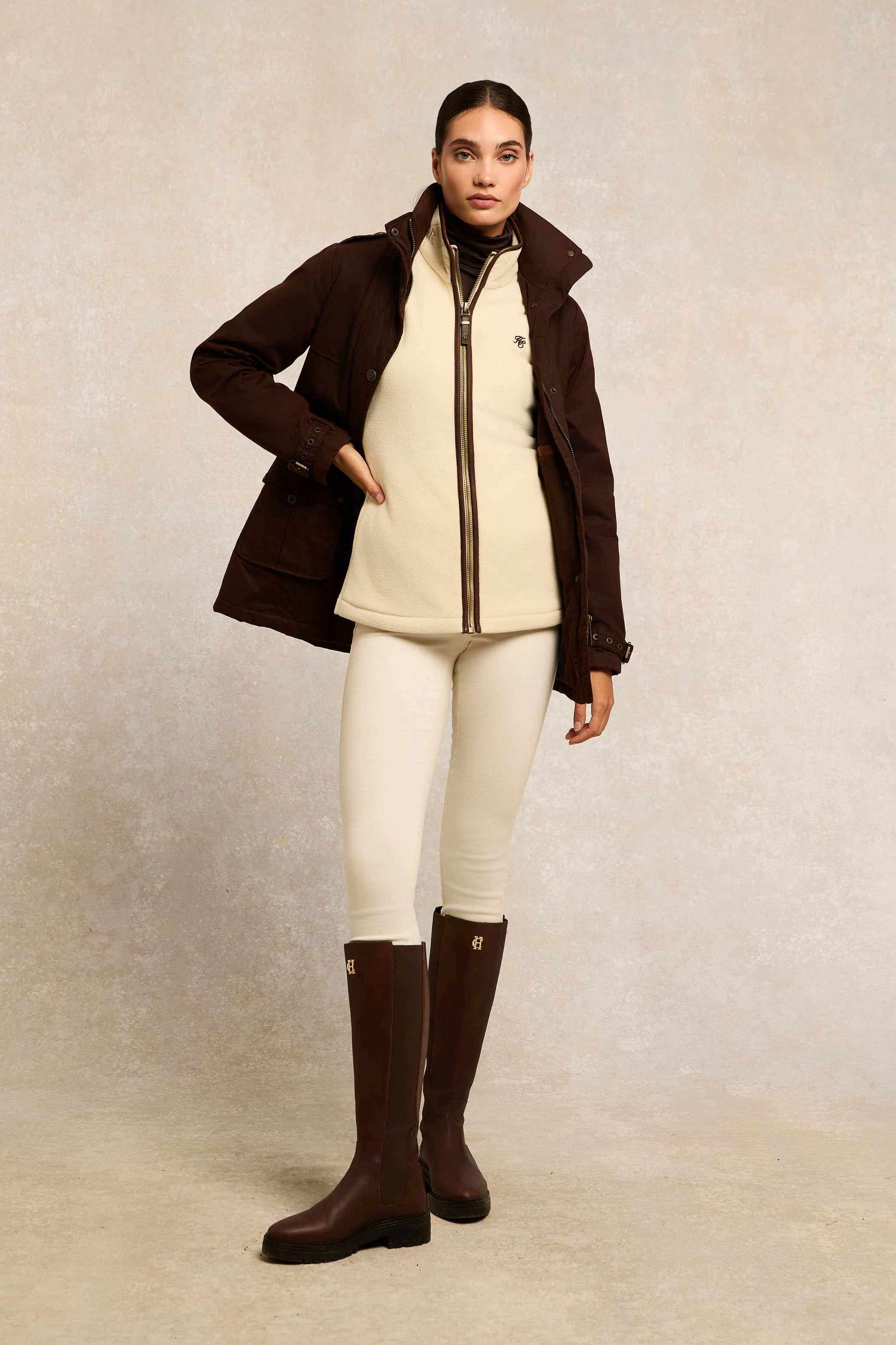 Country Fleece Gilet (Cream)