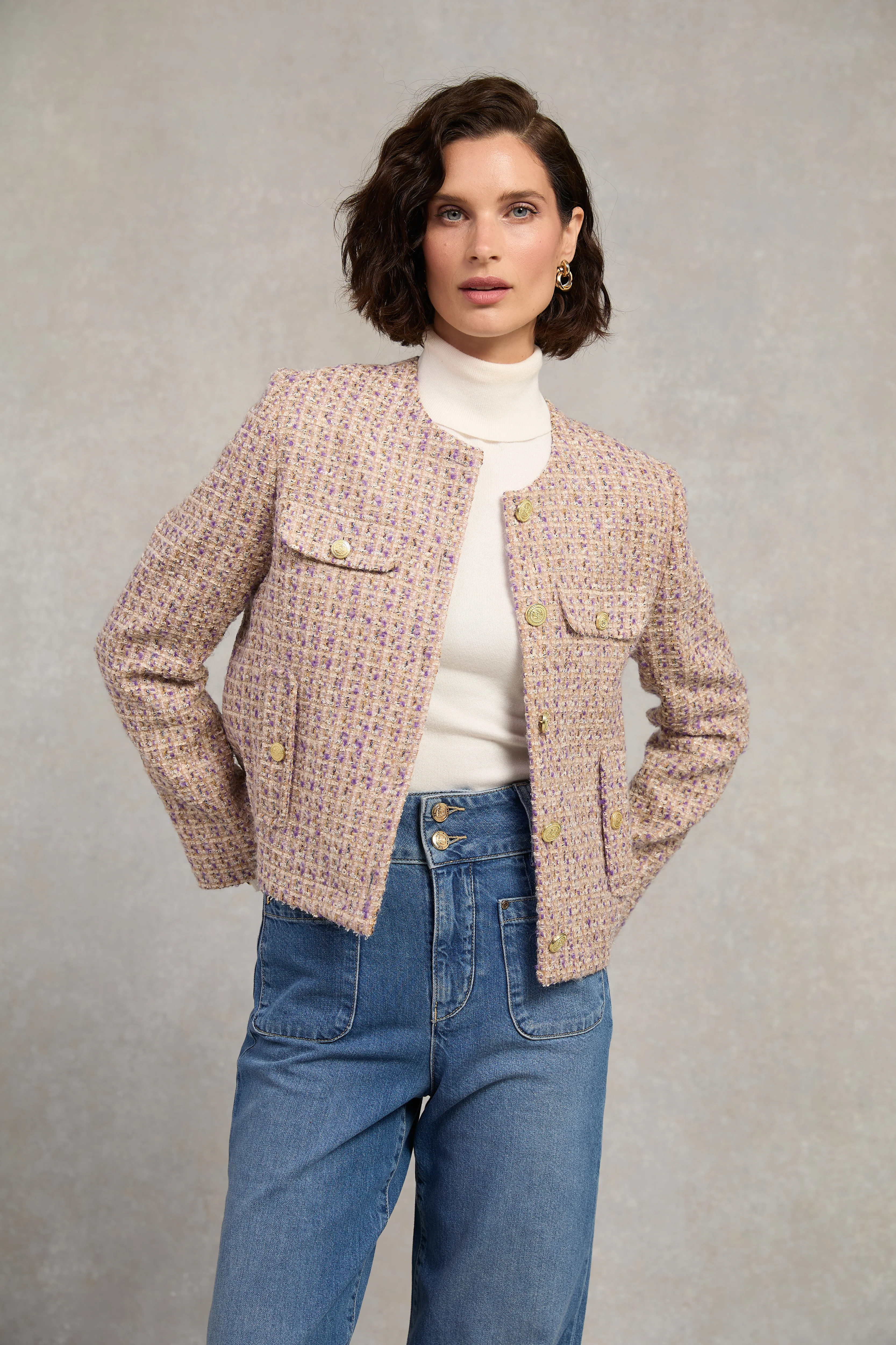 Chelsea Jacket (Lavender Boucle)