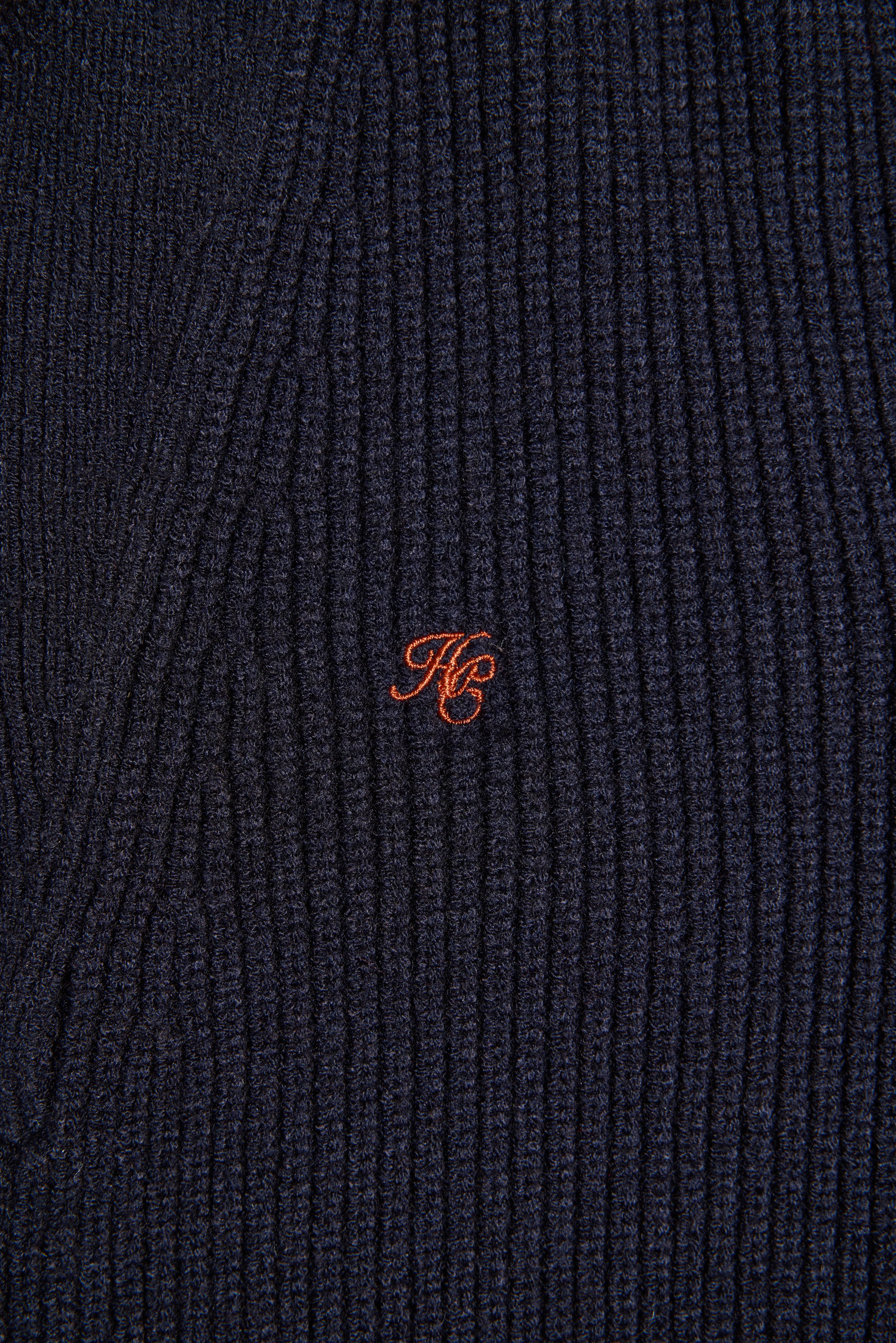 Jessica Quarter Zip Knit (Ink Navy)