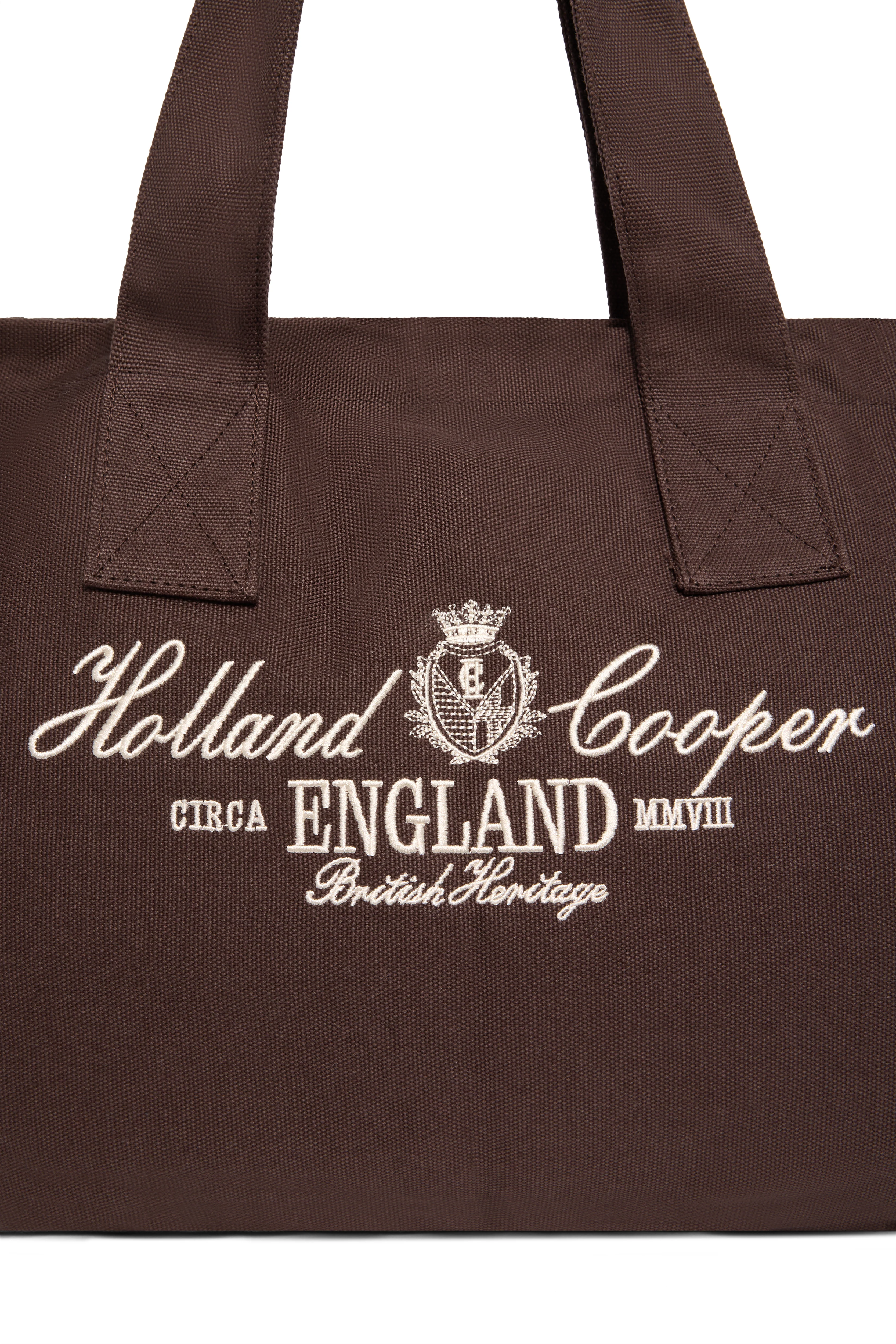 Essential Tote Bag (Chocolate Ecru)