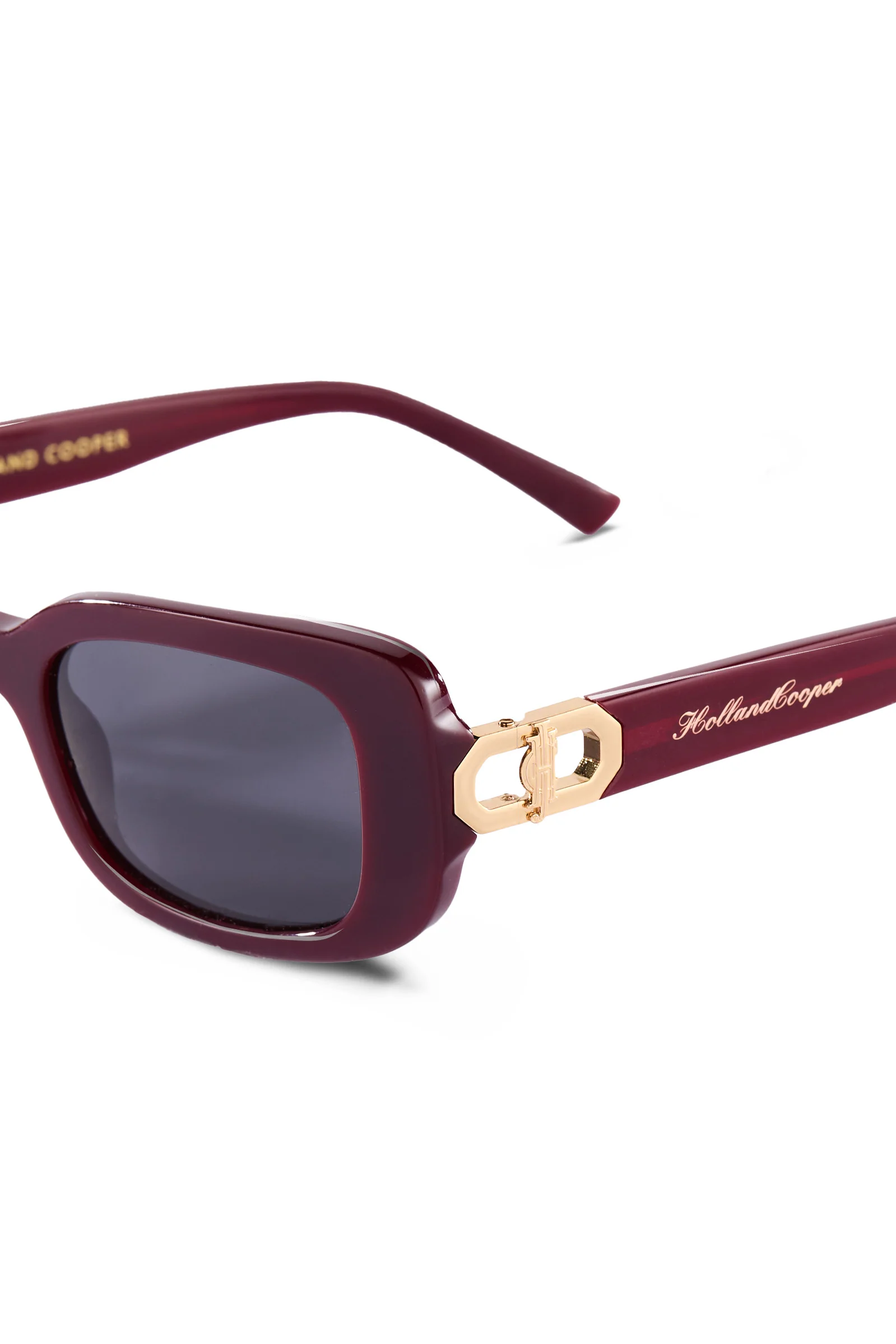 Paris Narrow Sunglasses (Oxblood)