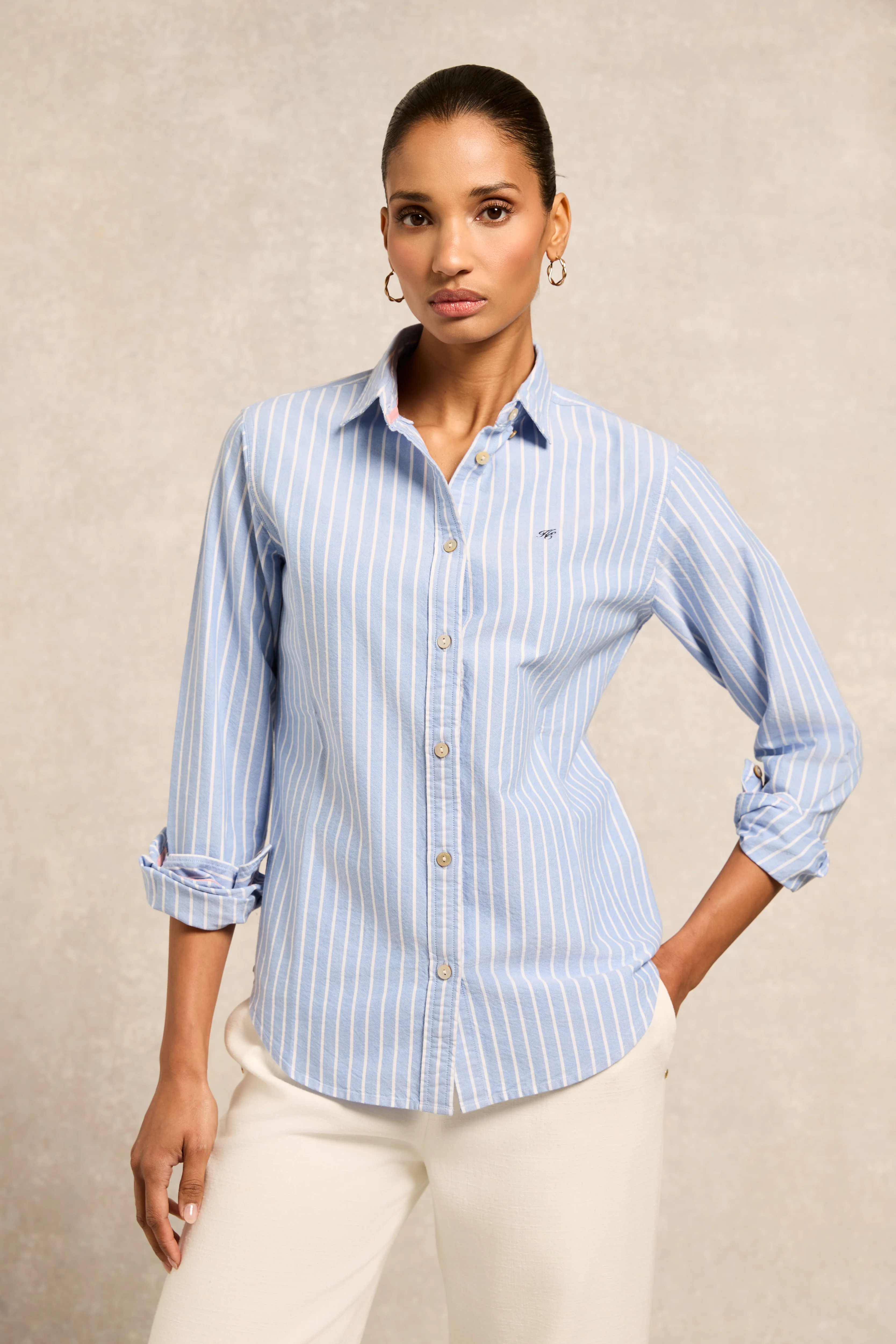 Oxford Shirt (Sky Blue Stripe)