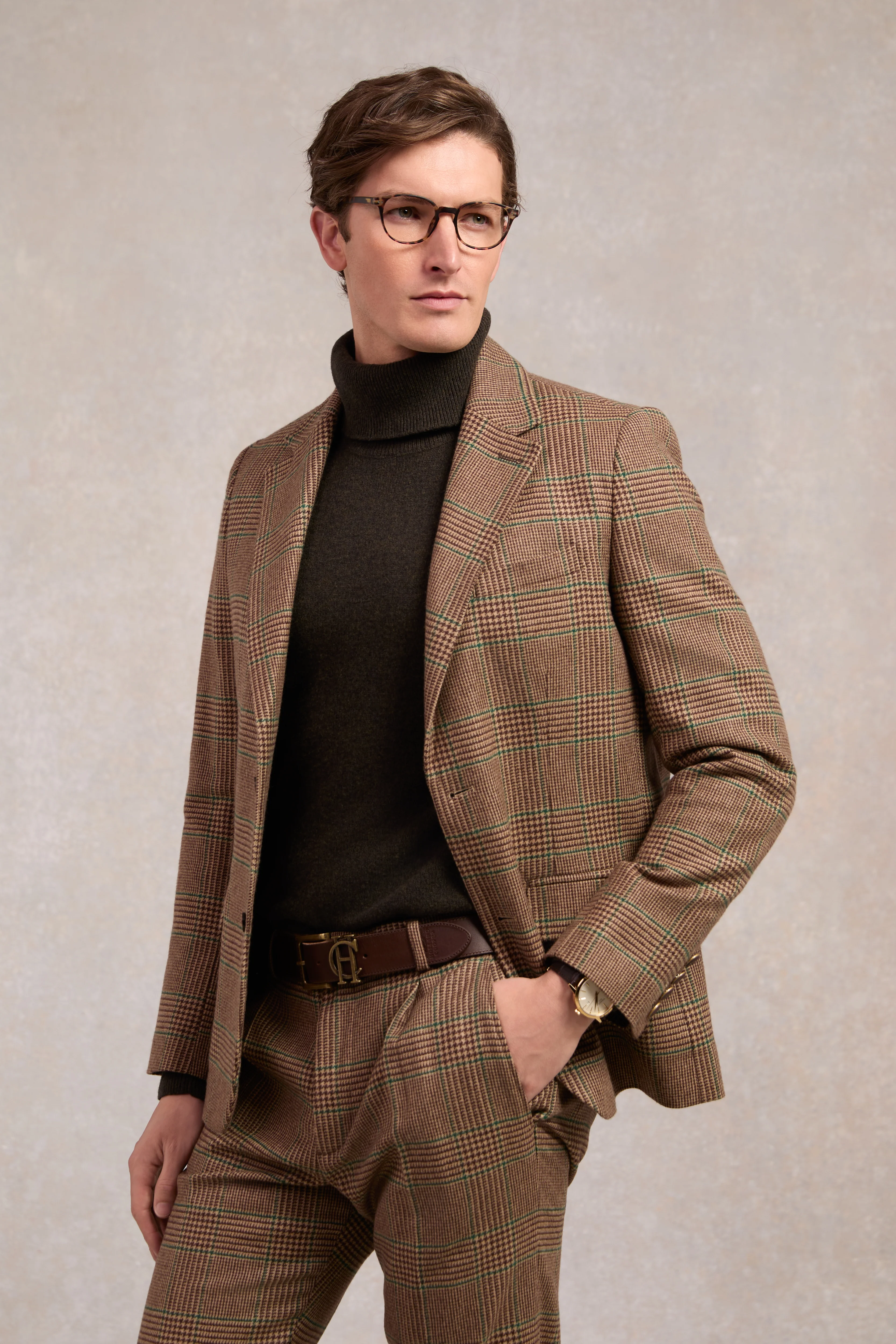 The Single Breasted Blazer (Clarence Check Forest)