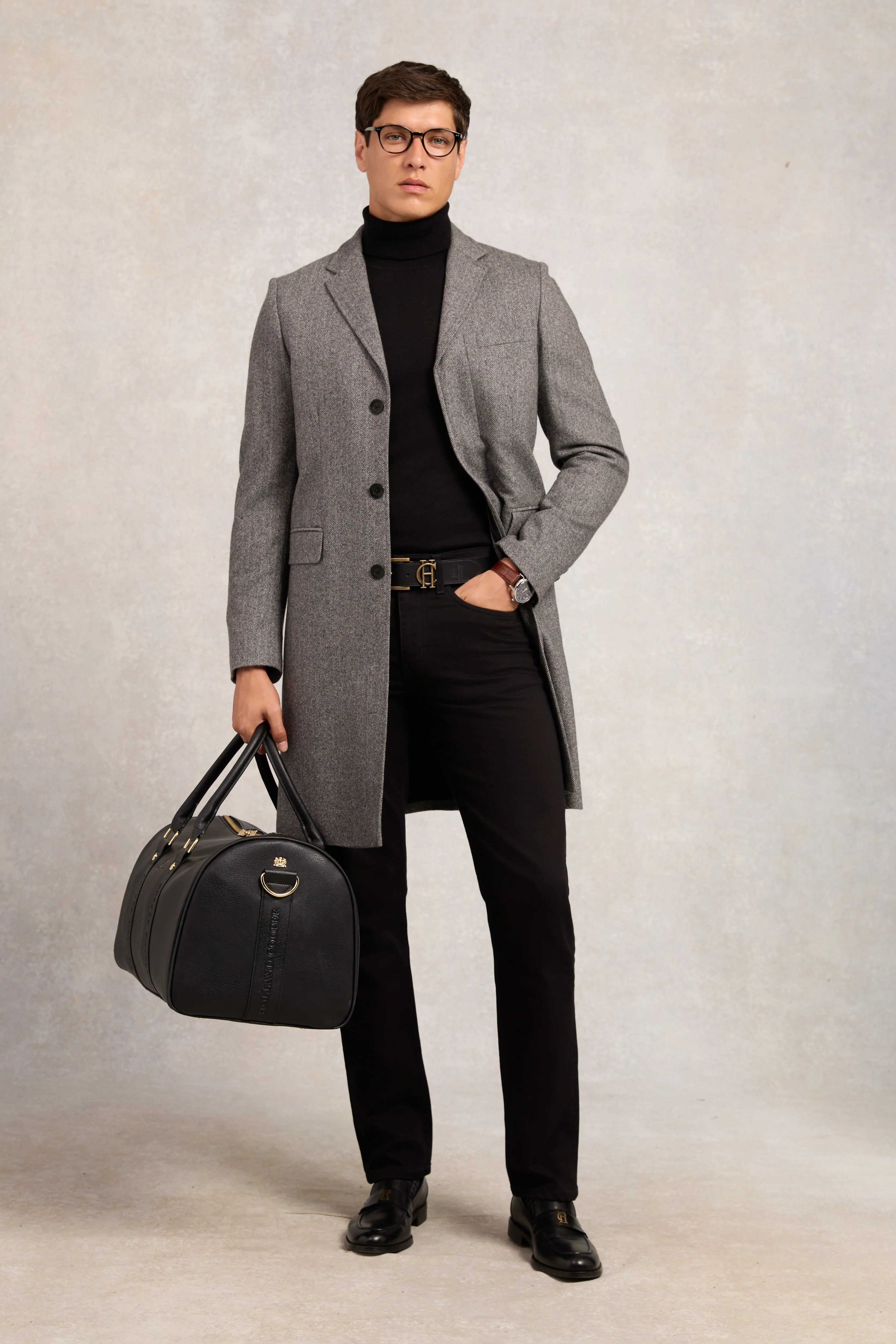 The Cheltenham Coat (Mono Herringbone)