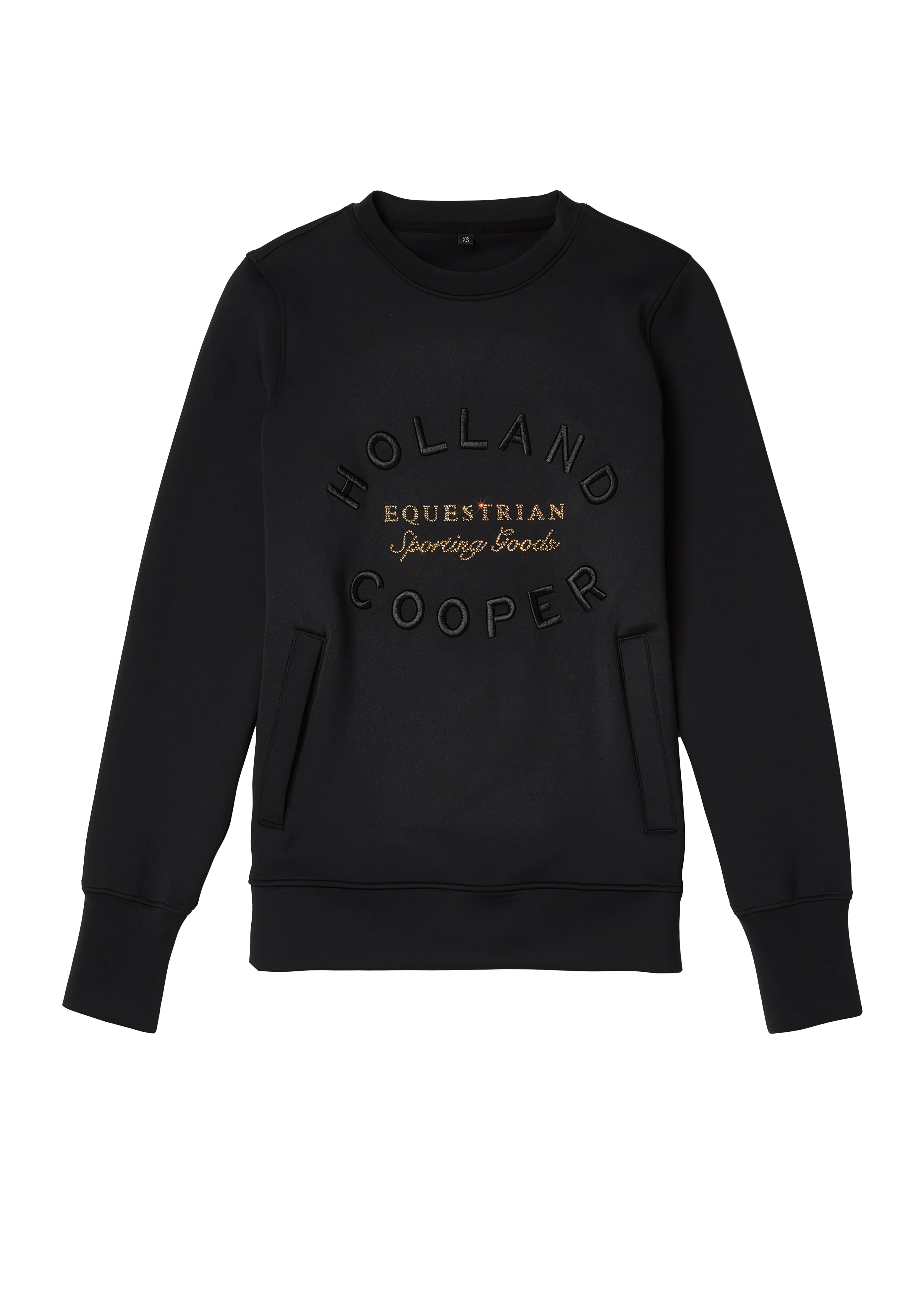 Crystal Crew Neck Sweat (Black)