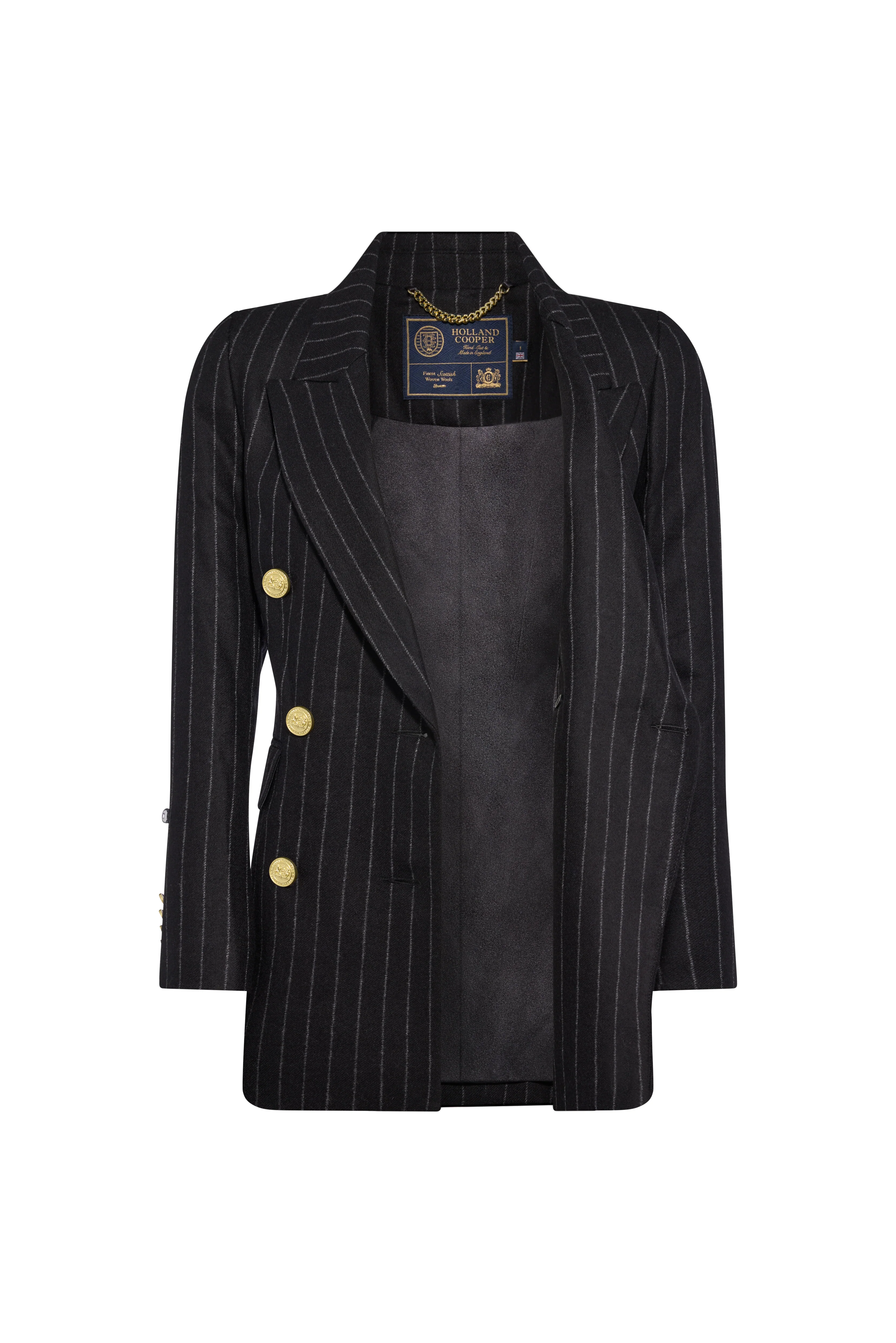 Kensington Blazer (Black Chalk Pinstripe)