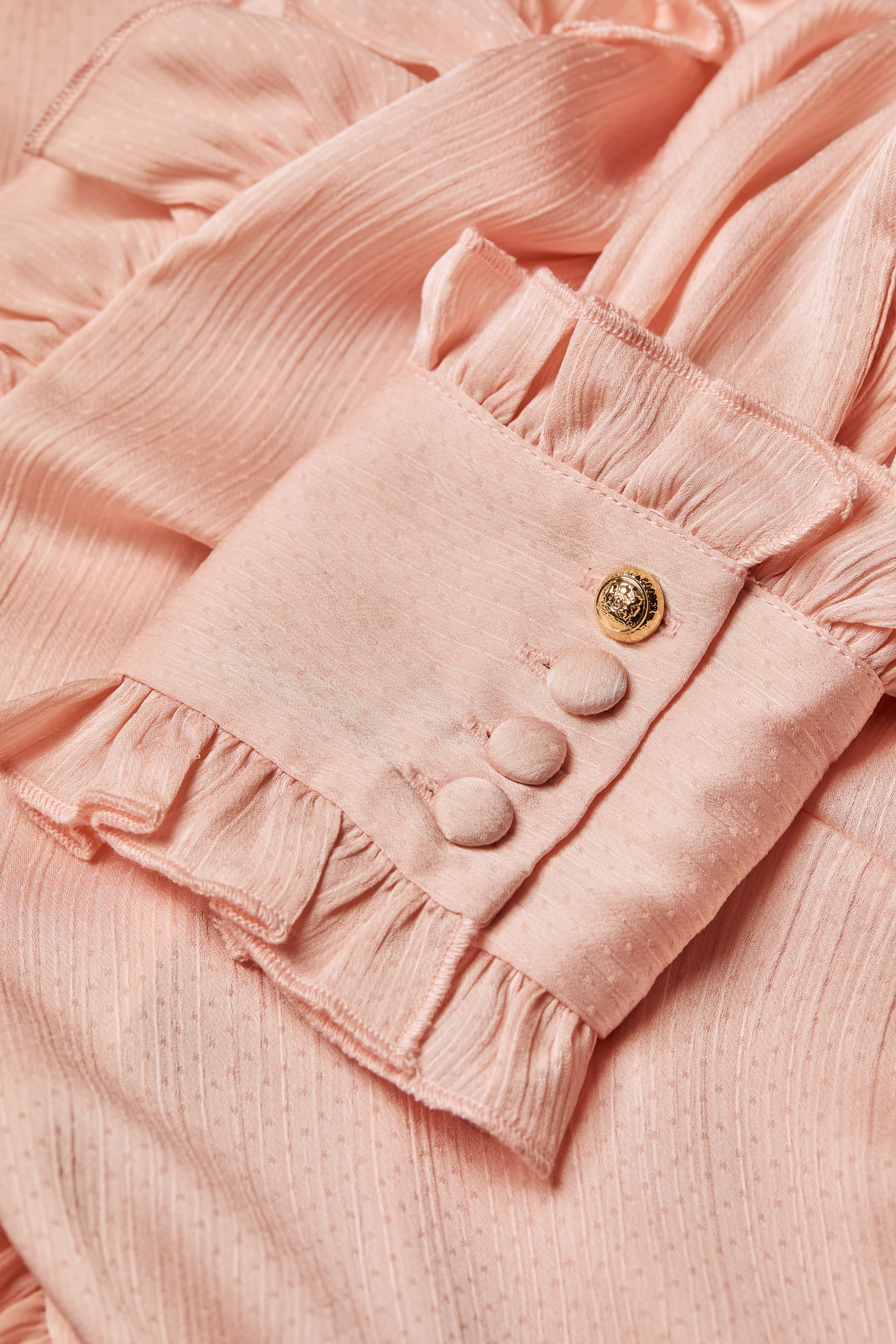 Rebecca Ruffle Blouse (Blush)