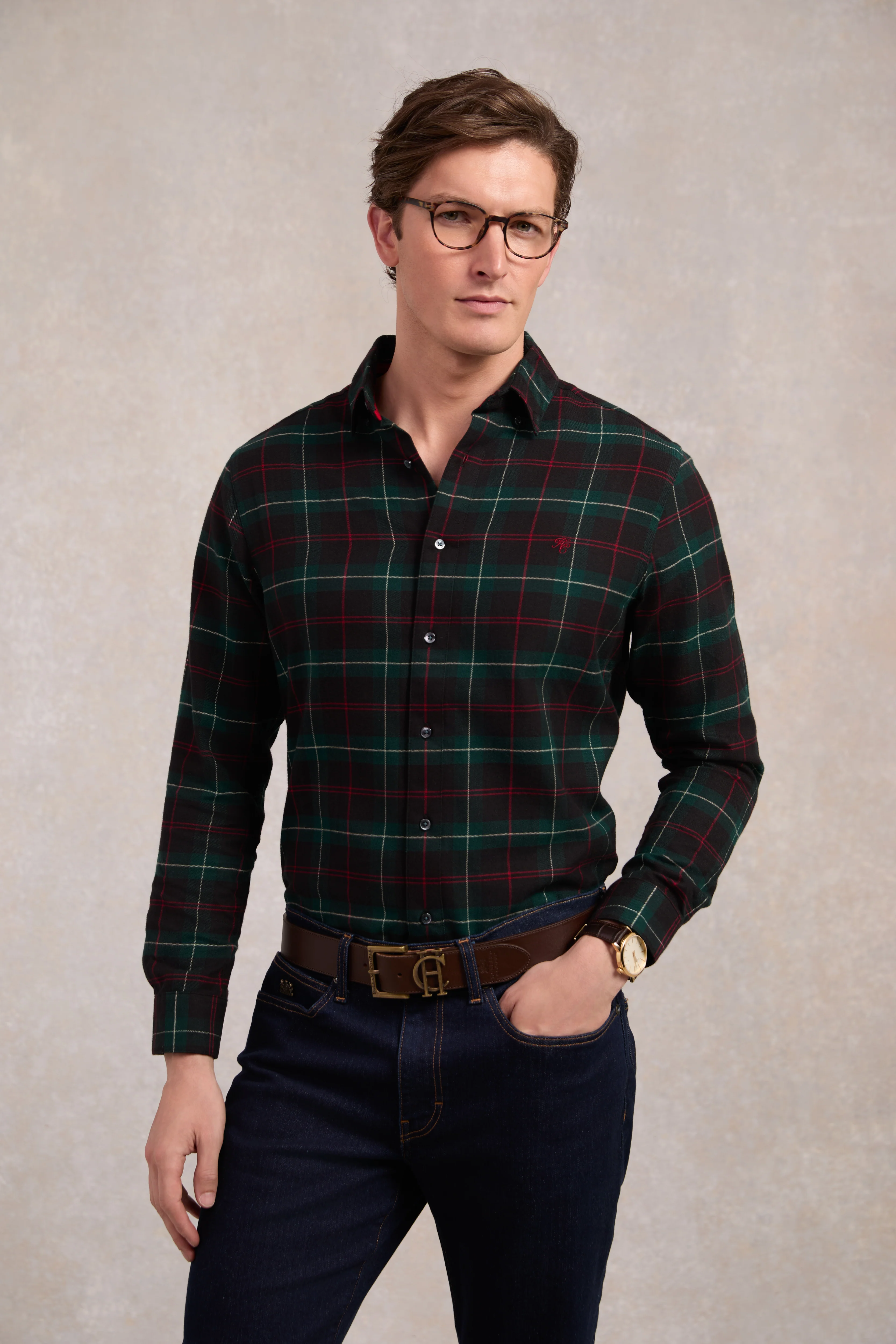 Classic Button Down Shirt (Emerald)