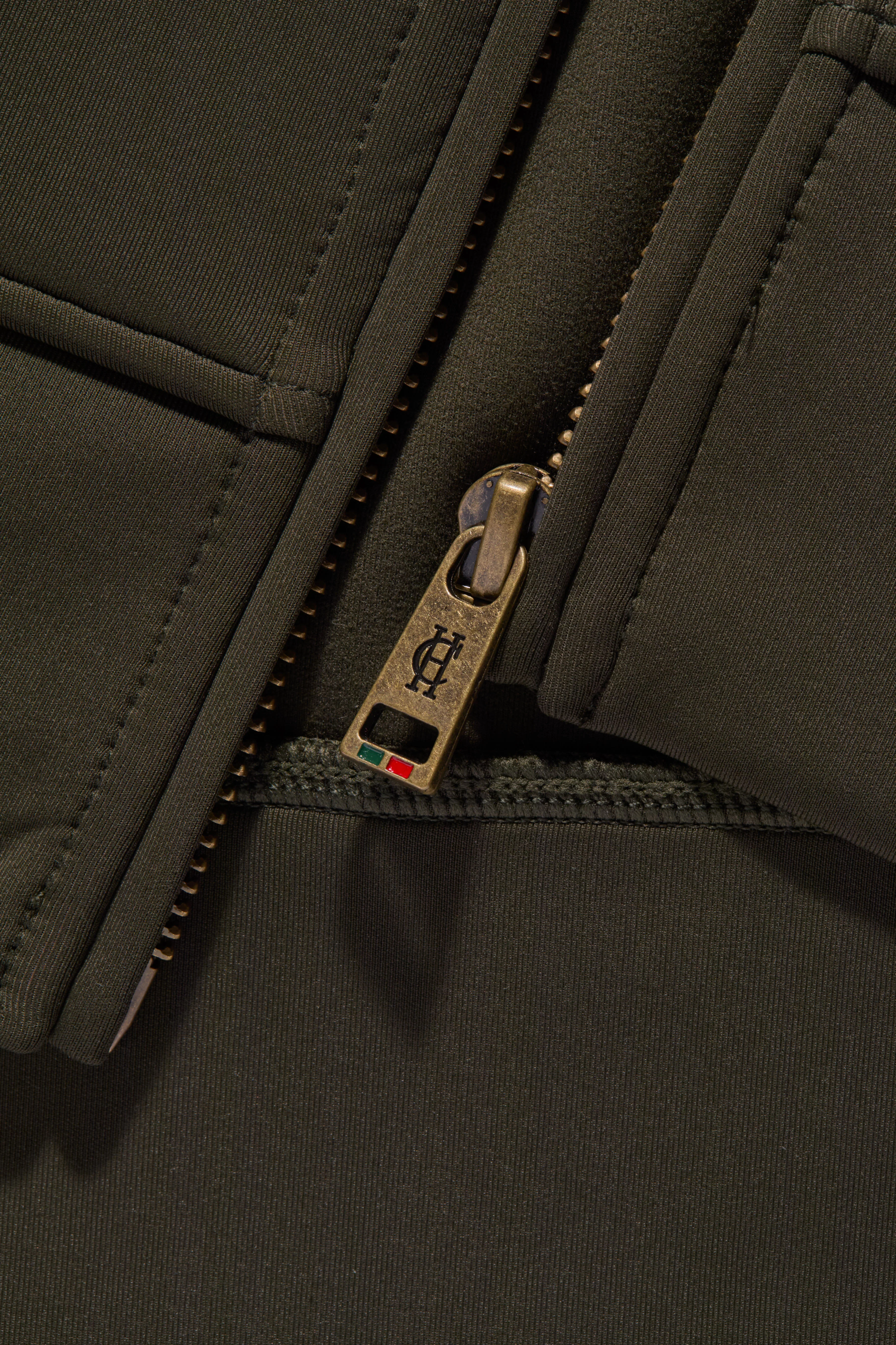 Training Zip Through Sweat (Dark Olive)