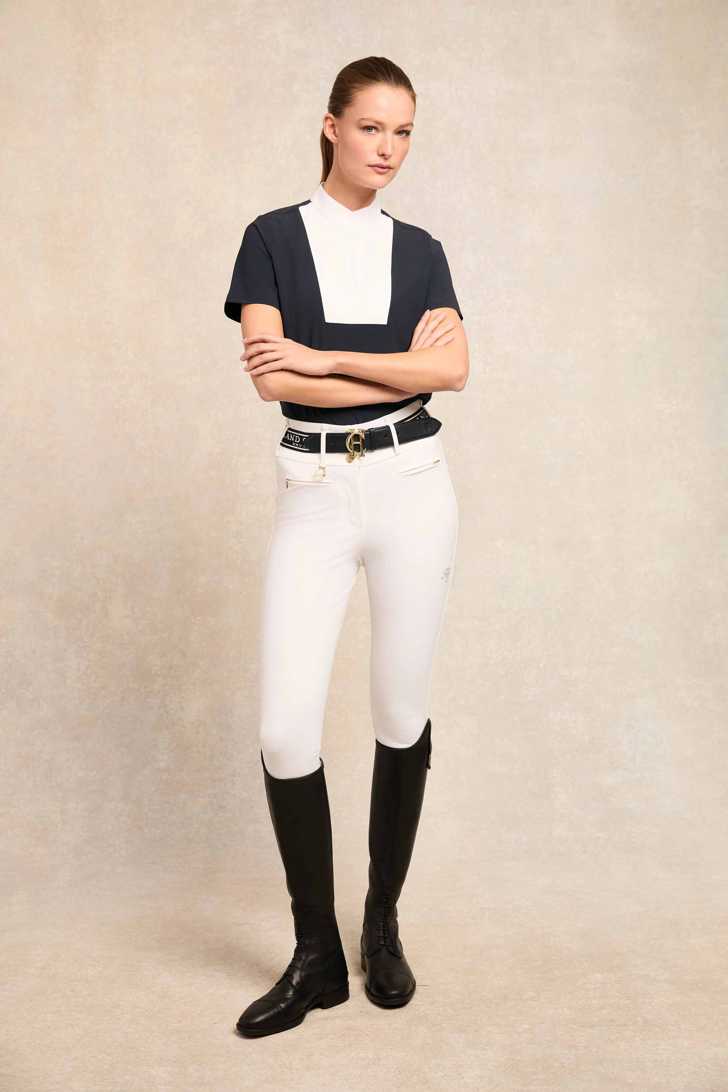 Gatcombe Short Sleeve Showshirt (Ink Navy)