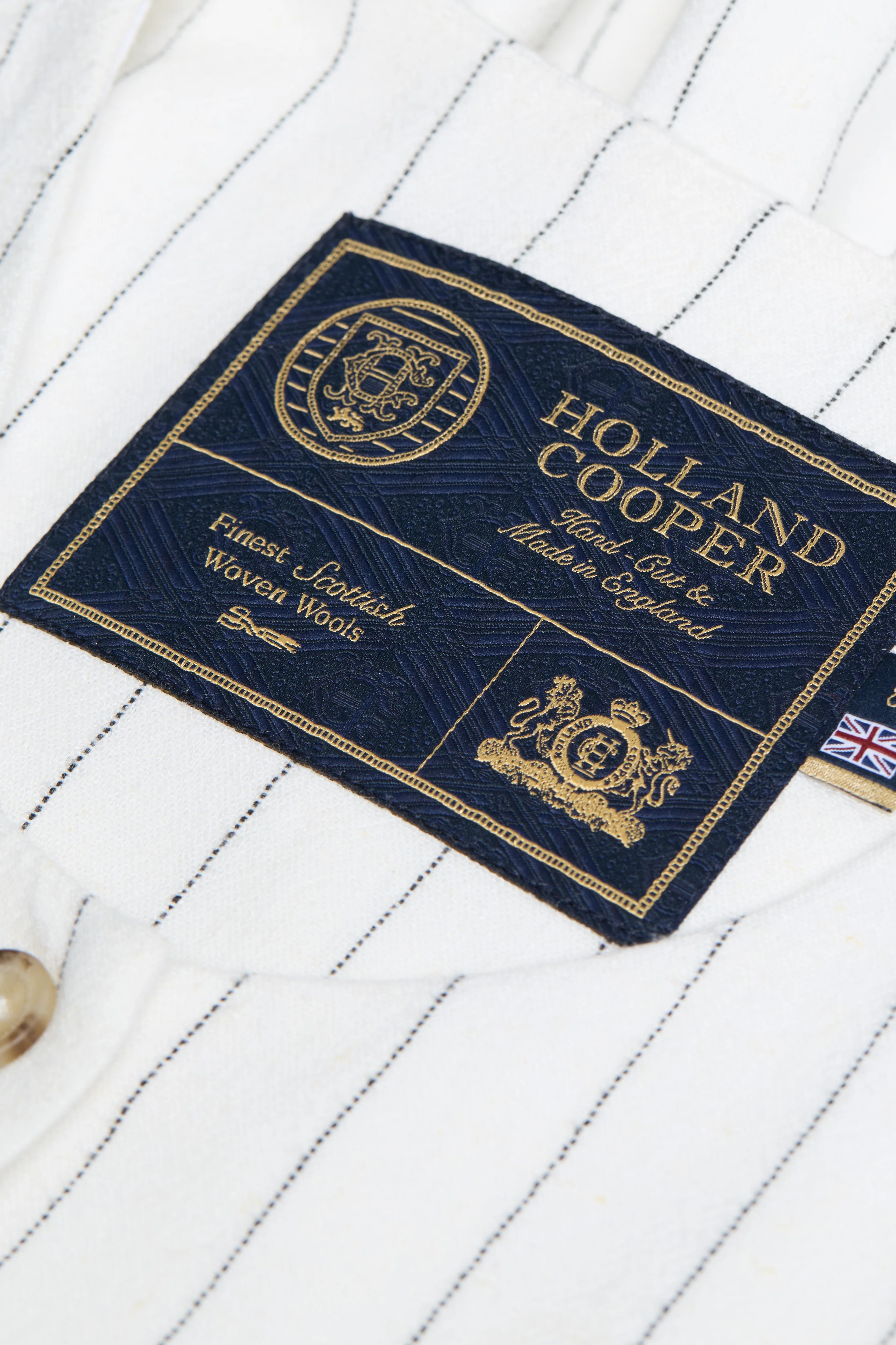 Richmond Waistcoat (Oyster Linen Pinstripe)