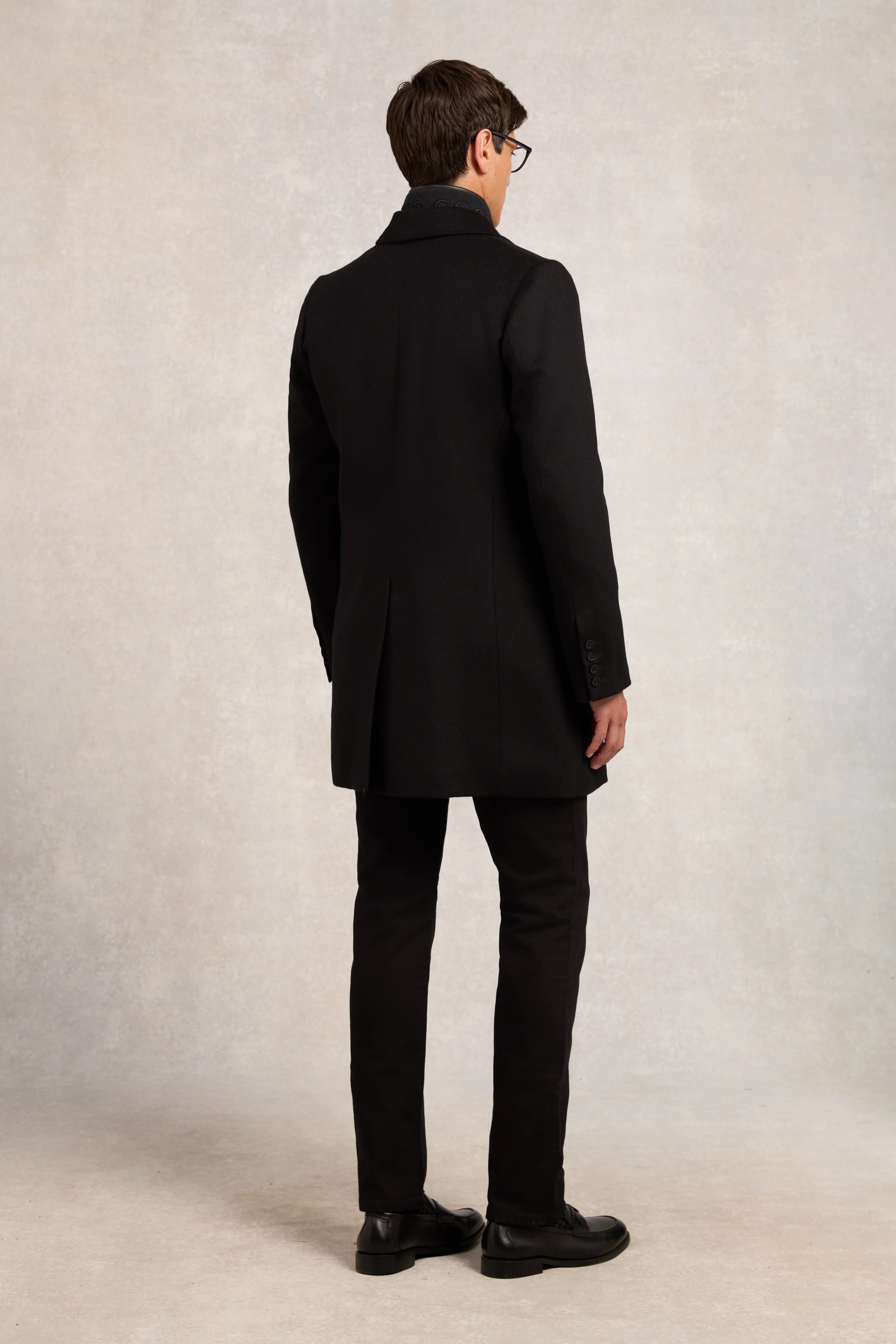 The Double Breasted Coat (Soft Black)