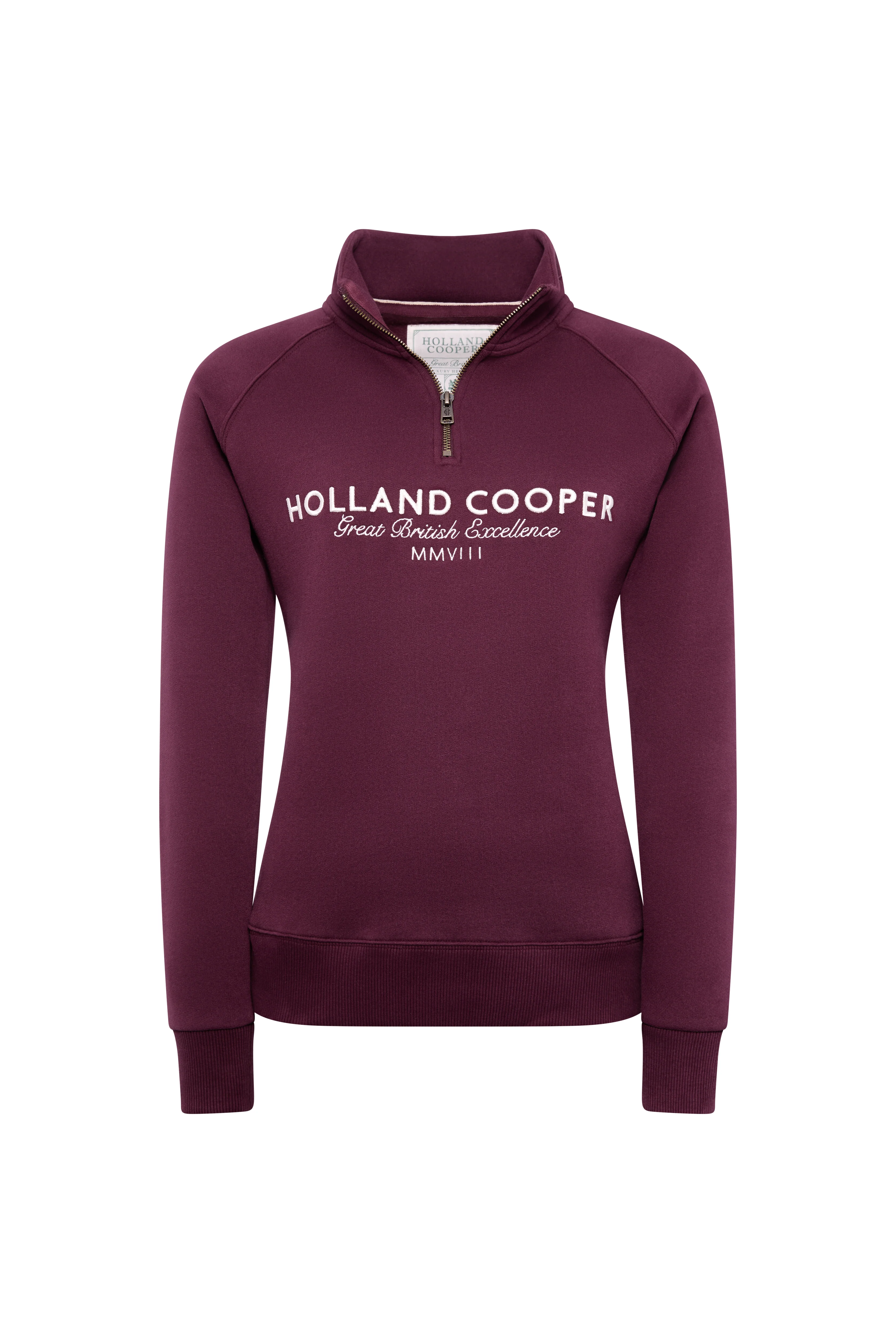 Sporting Goods Zip Henley (Mulberry)