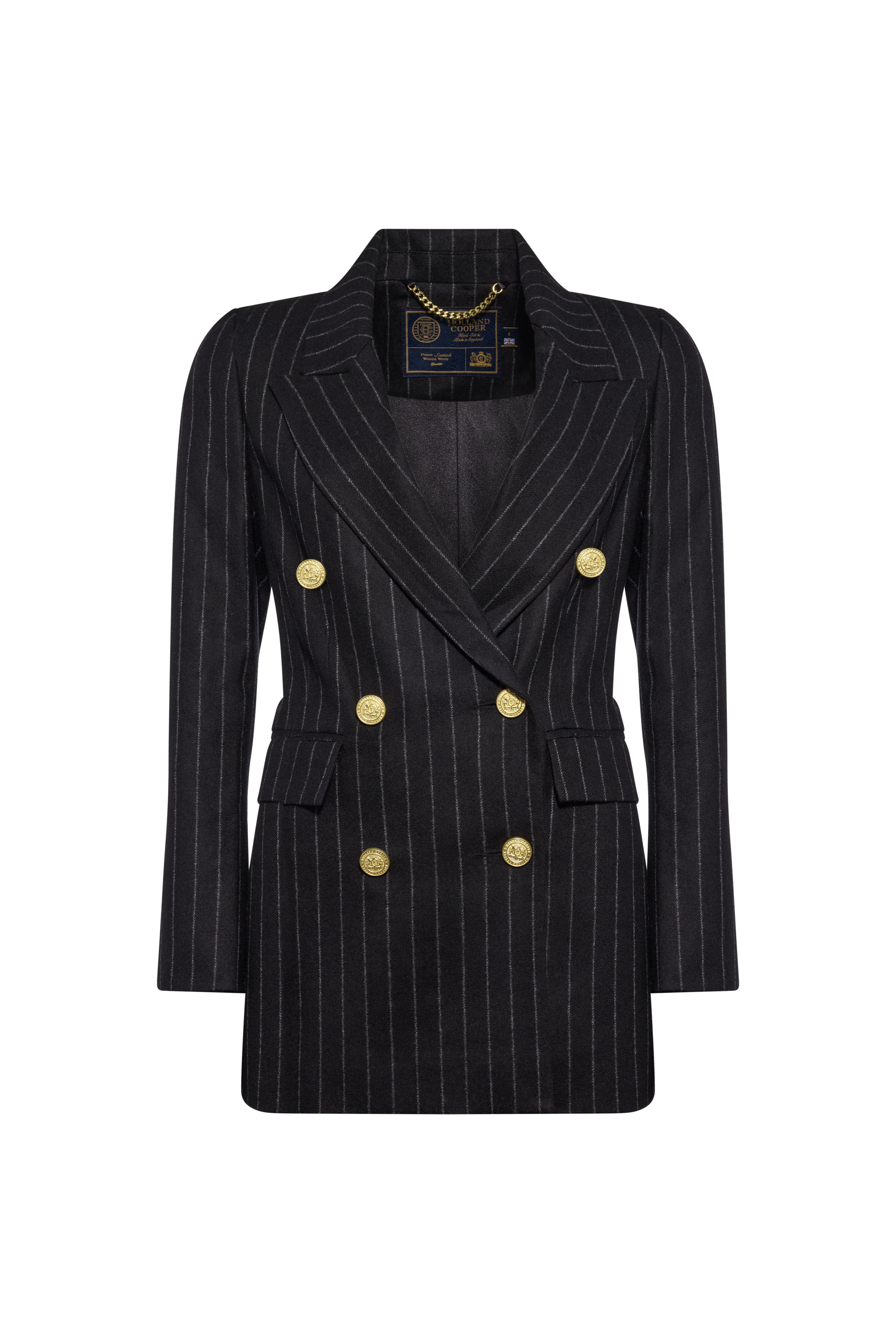 Kensington Blazer (Black Chalk Pinstripe)