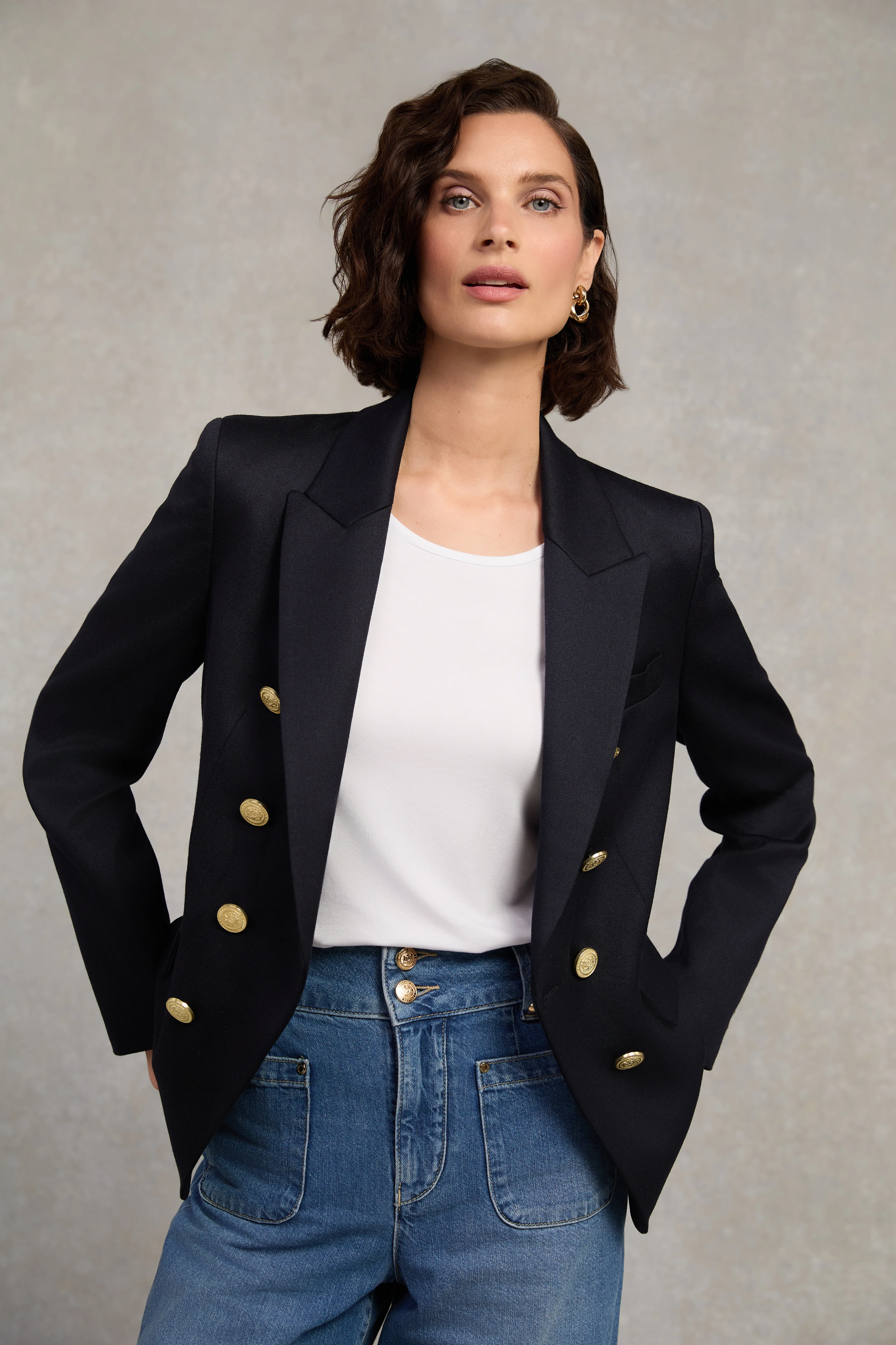 Knightsbridge Blazer (Navy Barathea)