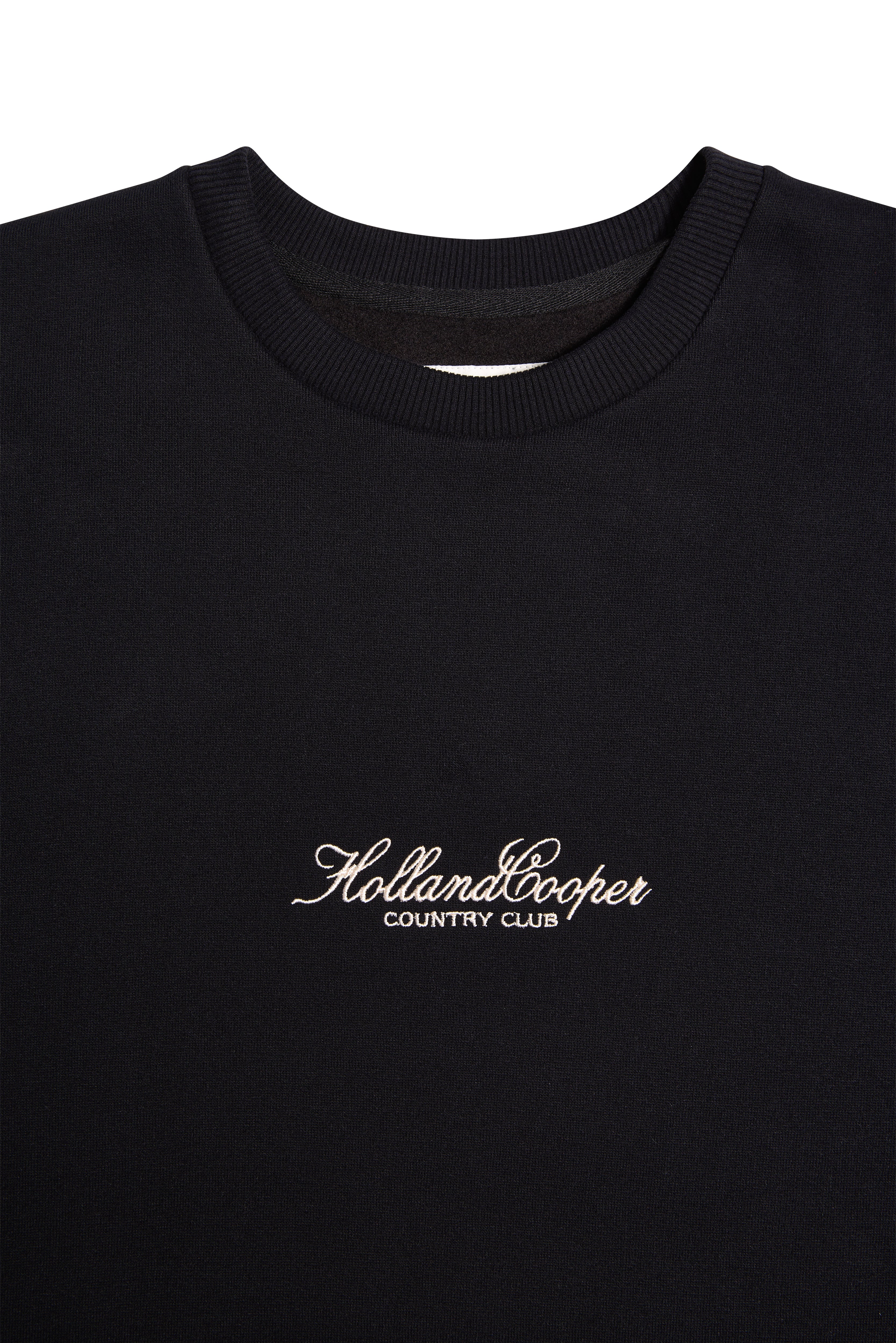 Relaxed Fit Crew Neck Sweat (Black)