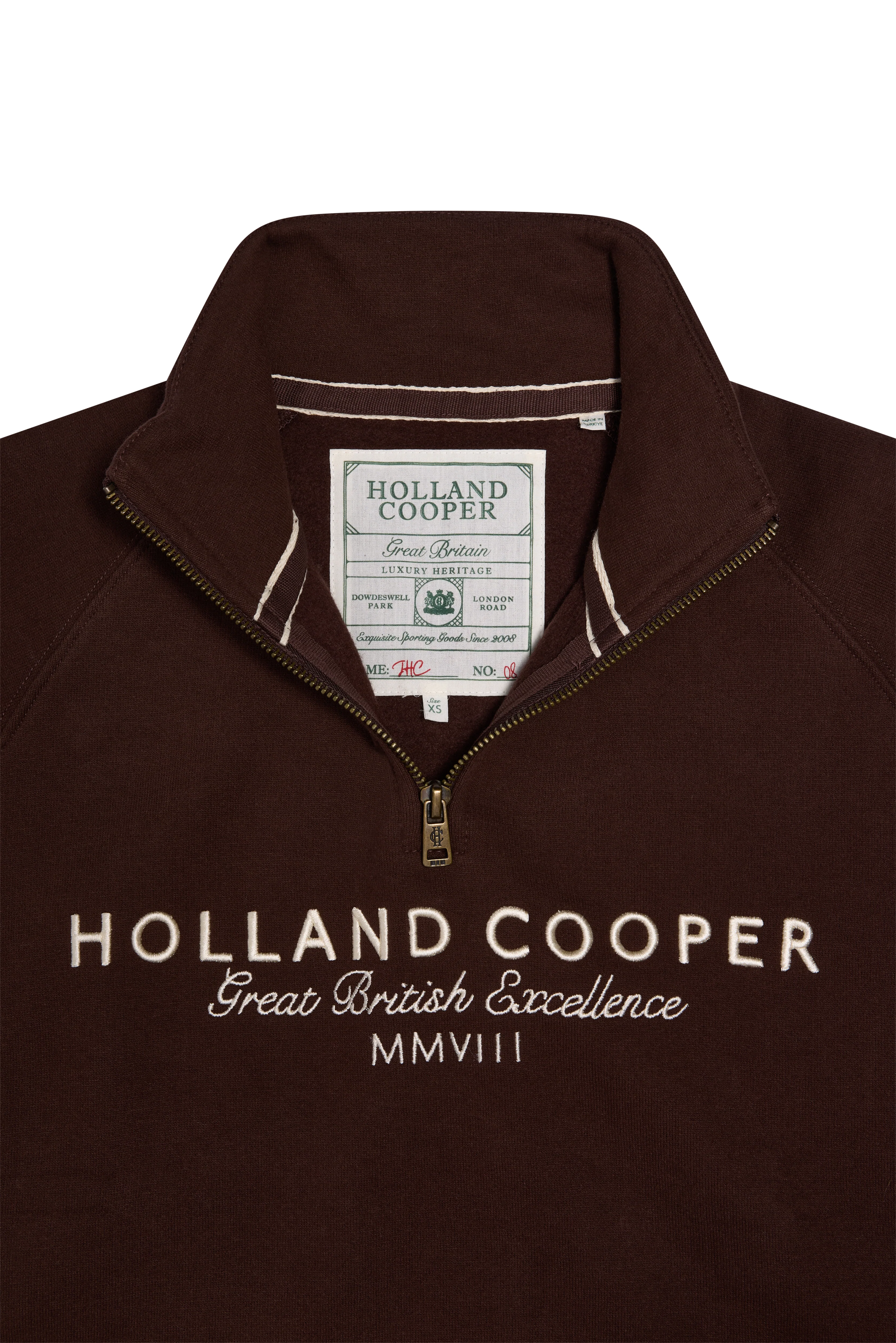 Sporting Goods Zip Henley (Walnut)