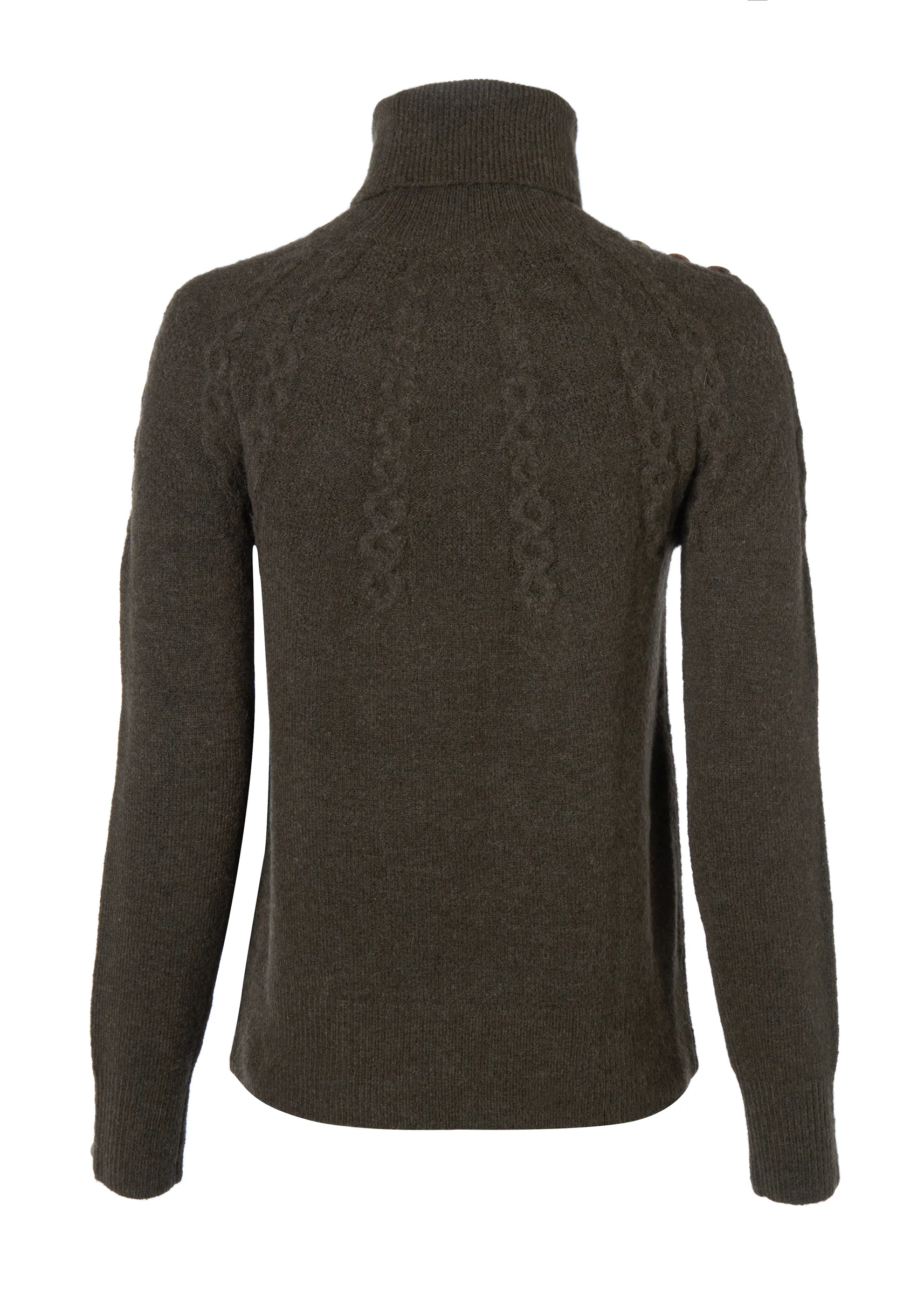 Astoria Roll Neck Knit (Fern Green)