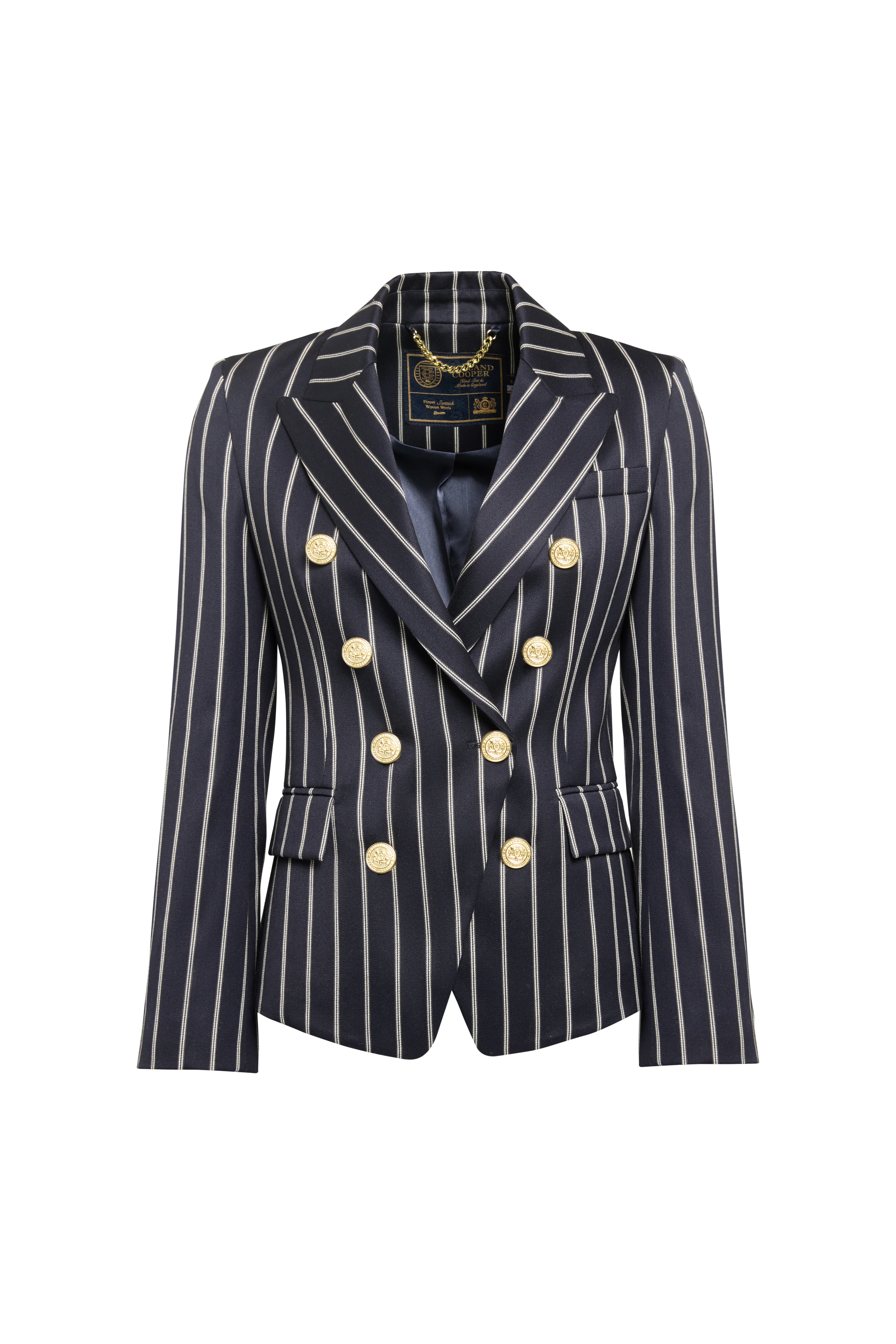 Knightsbridge Blazer (Ink Navy Wide Stripe)