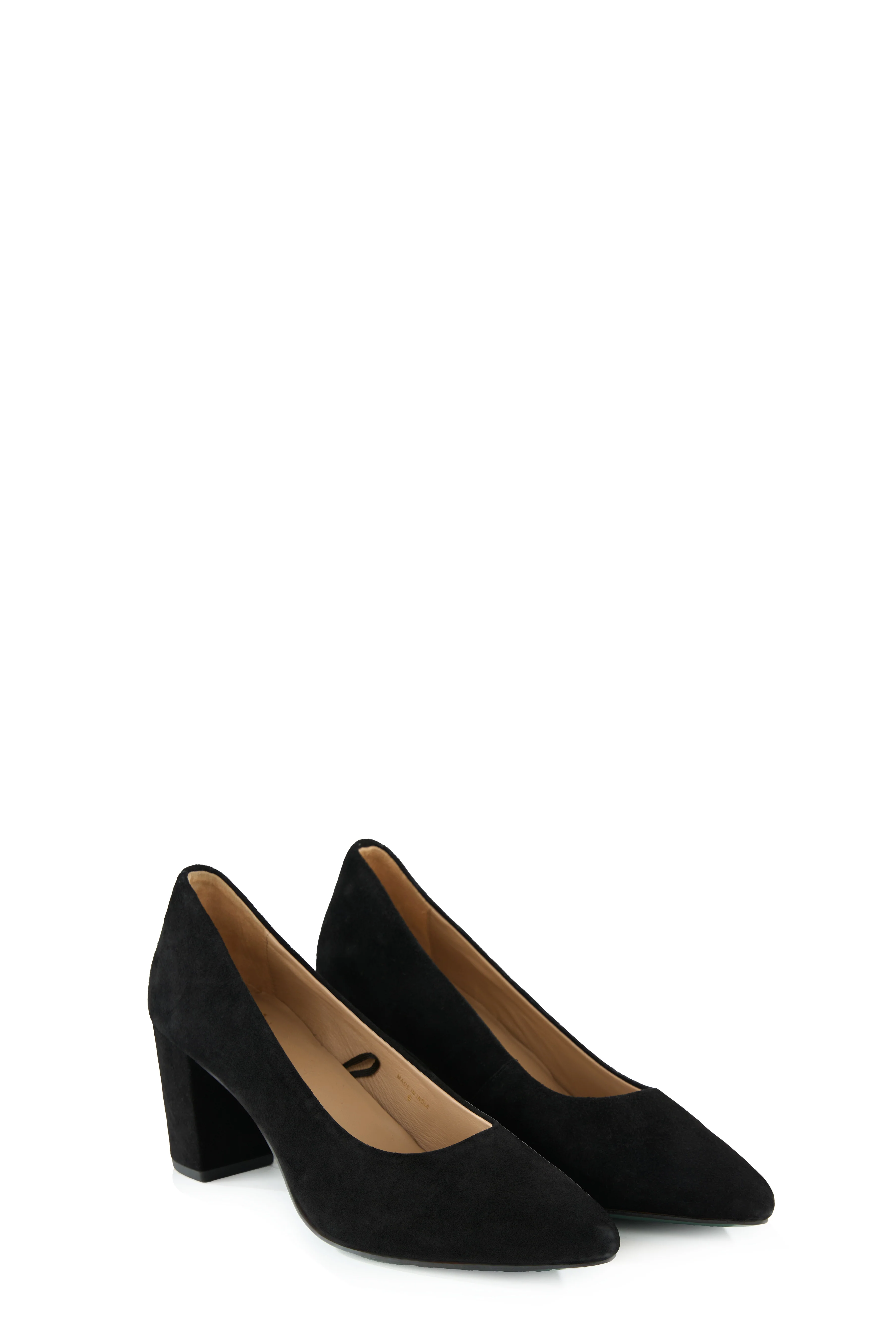 Knightsbridge Court Shoe (Black Suede)