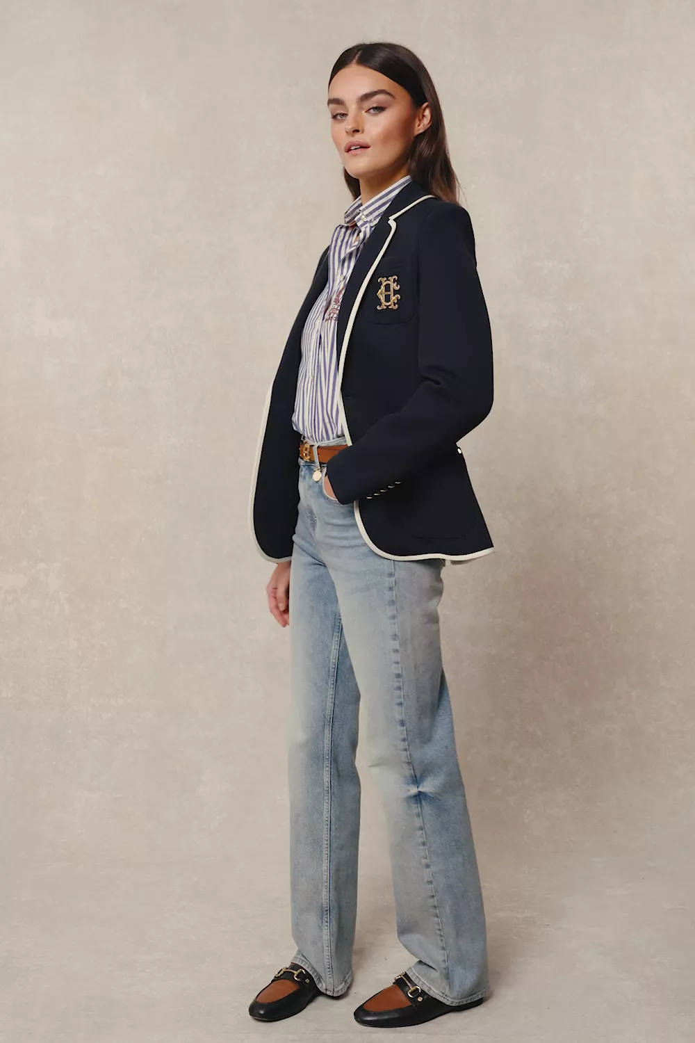 Henley Blazer (Ink Navy)