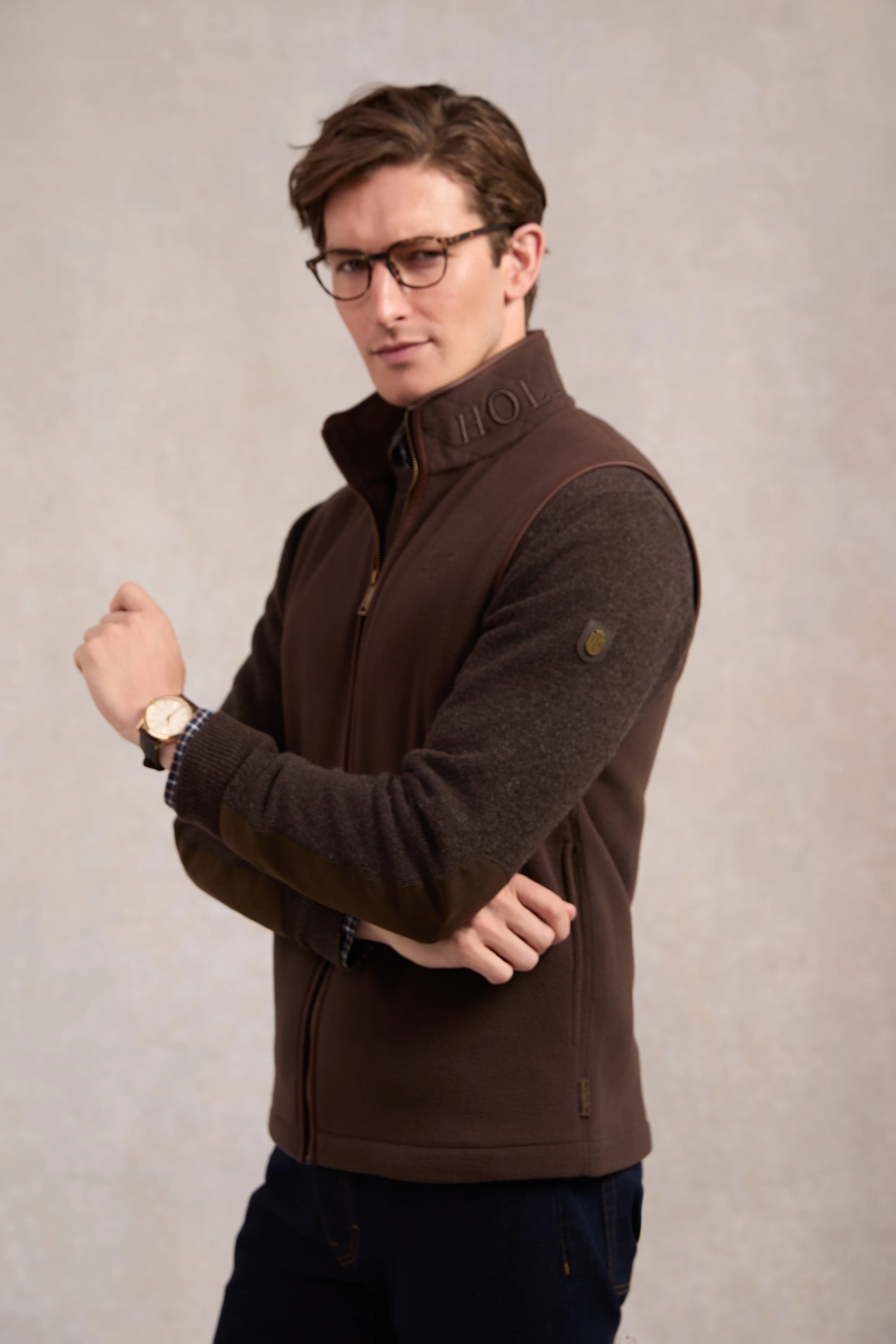 Country Fleece Gilet (Chocolate)