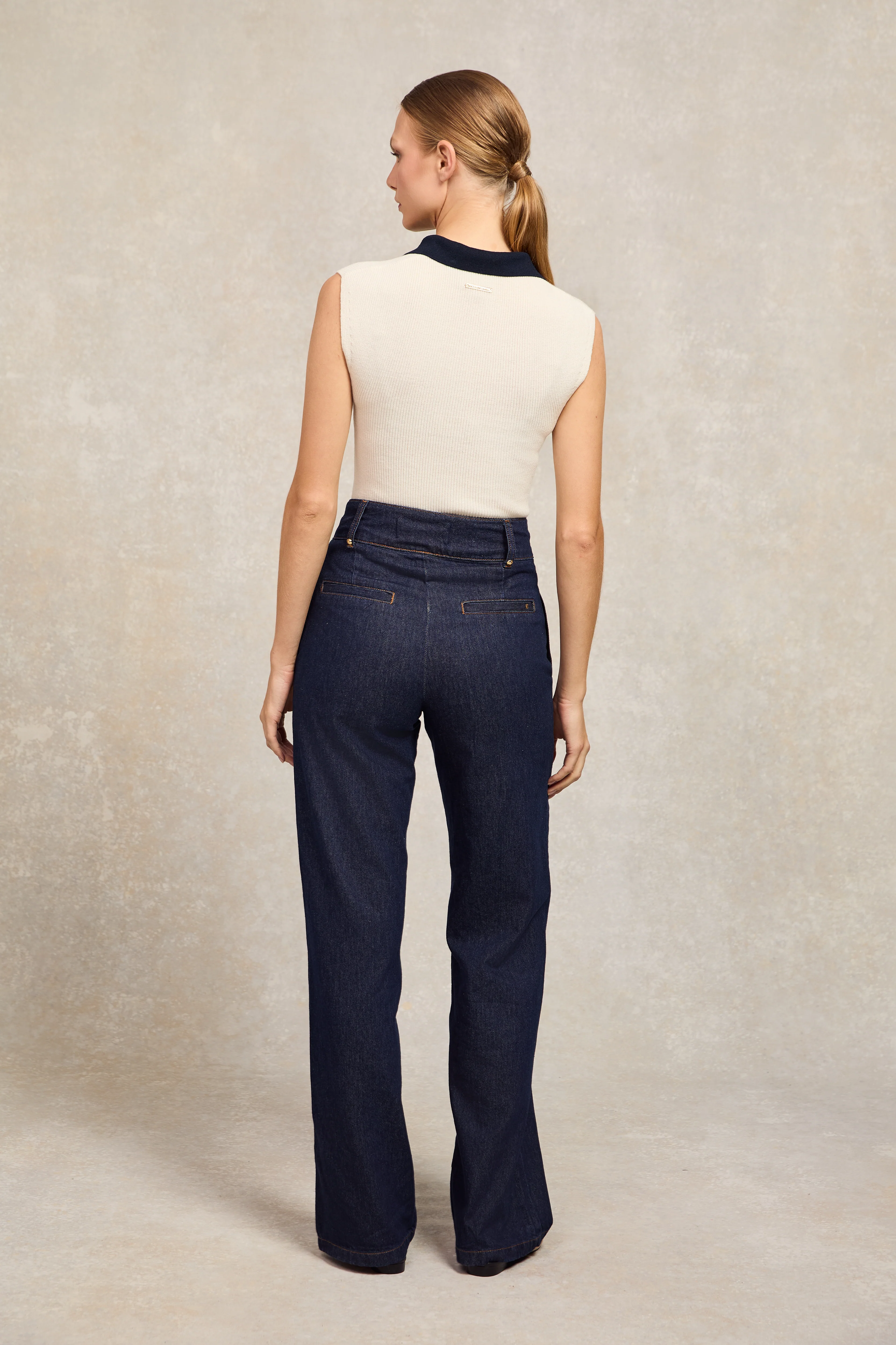 Scarlett Polo Knit (Natural)