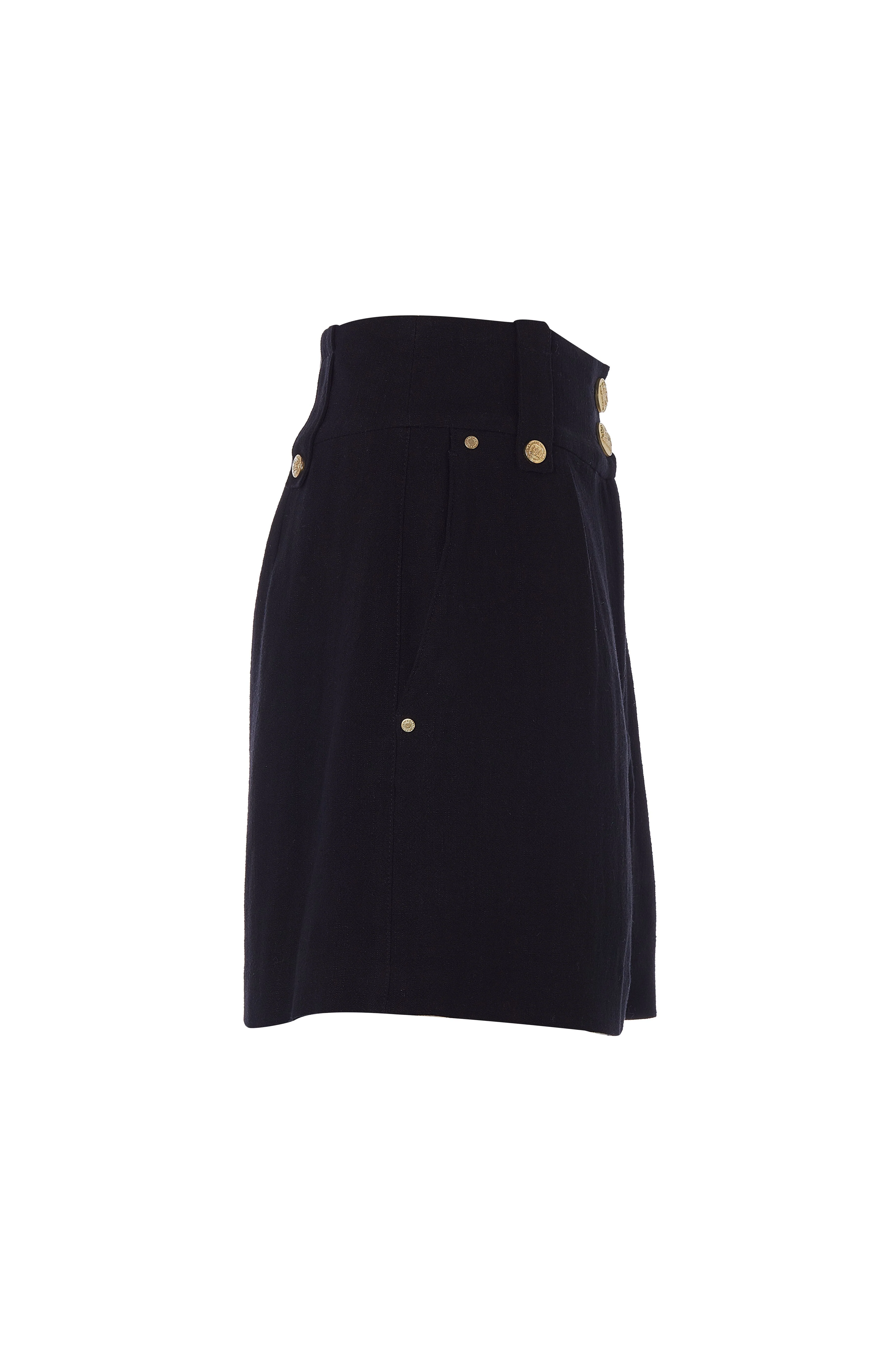 Tailored Short (Black Linen)