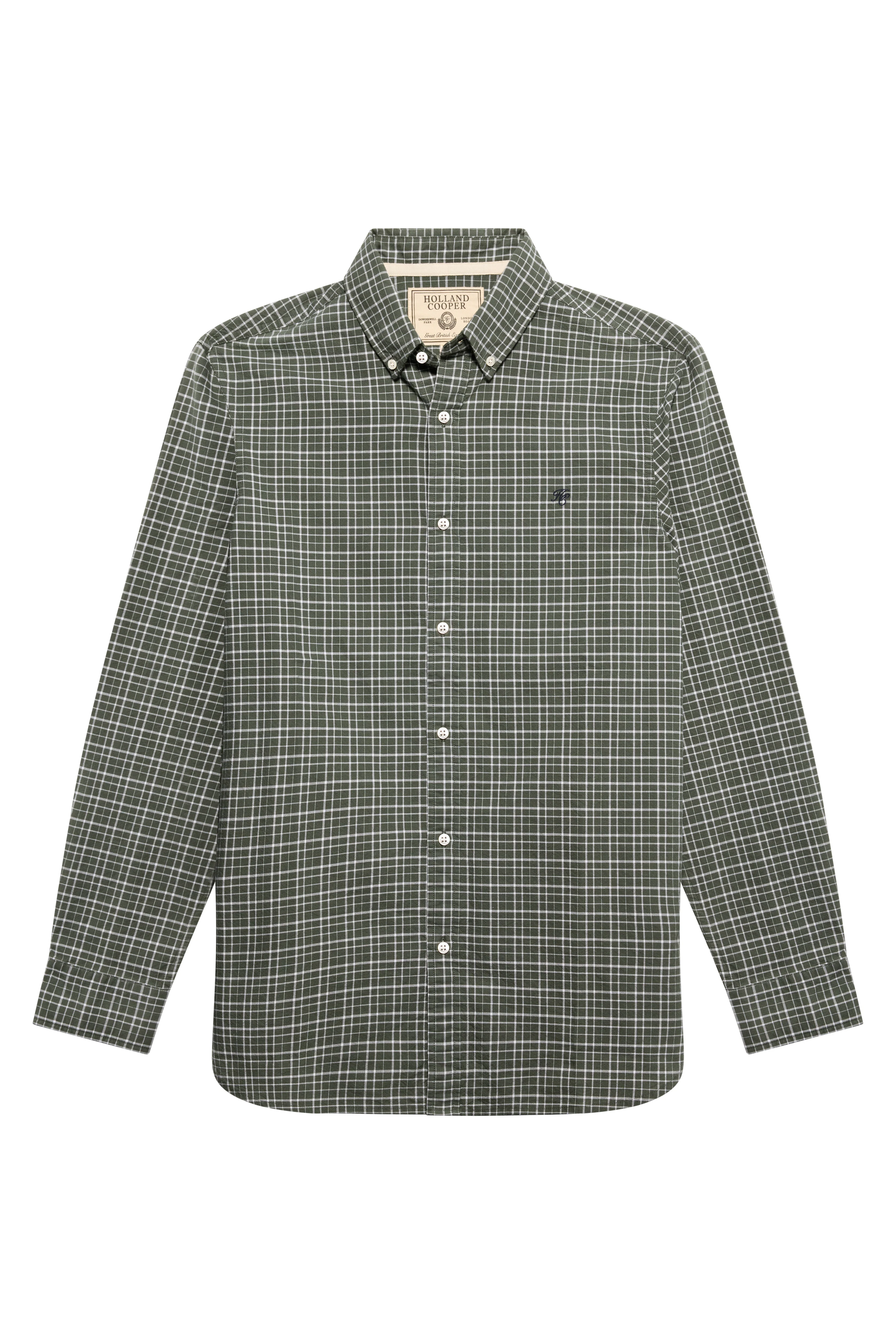 Men's Classic Woven Button Down Shirt (Henridge Emerald)