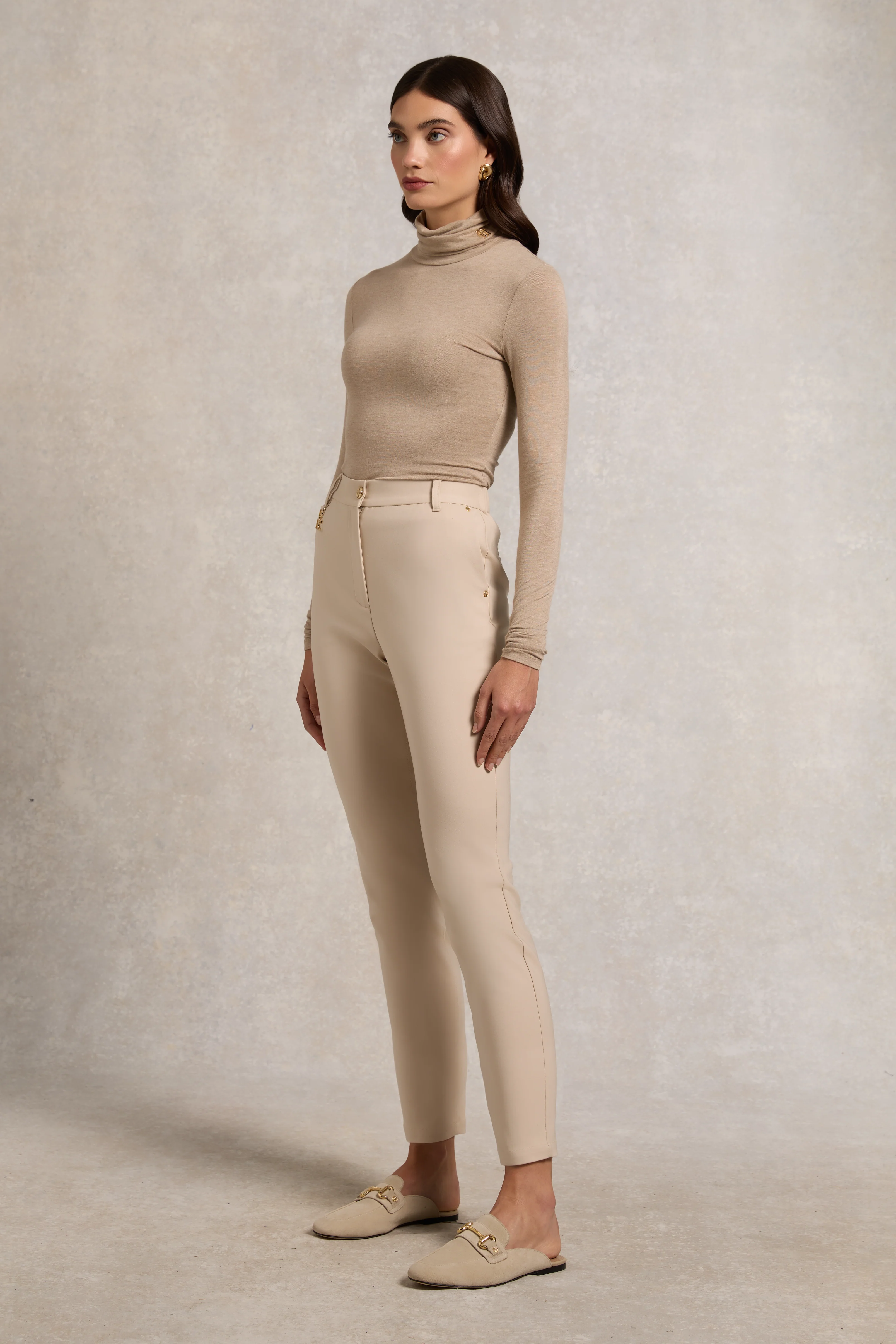 Bexley Cigarette Trouser (Stone)