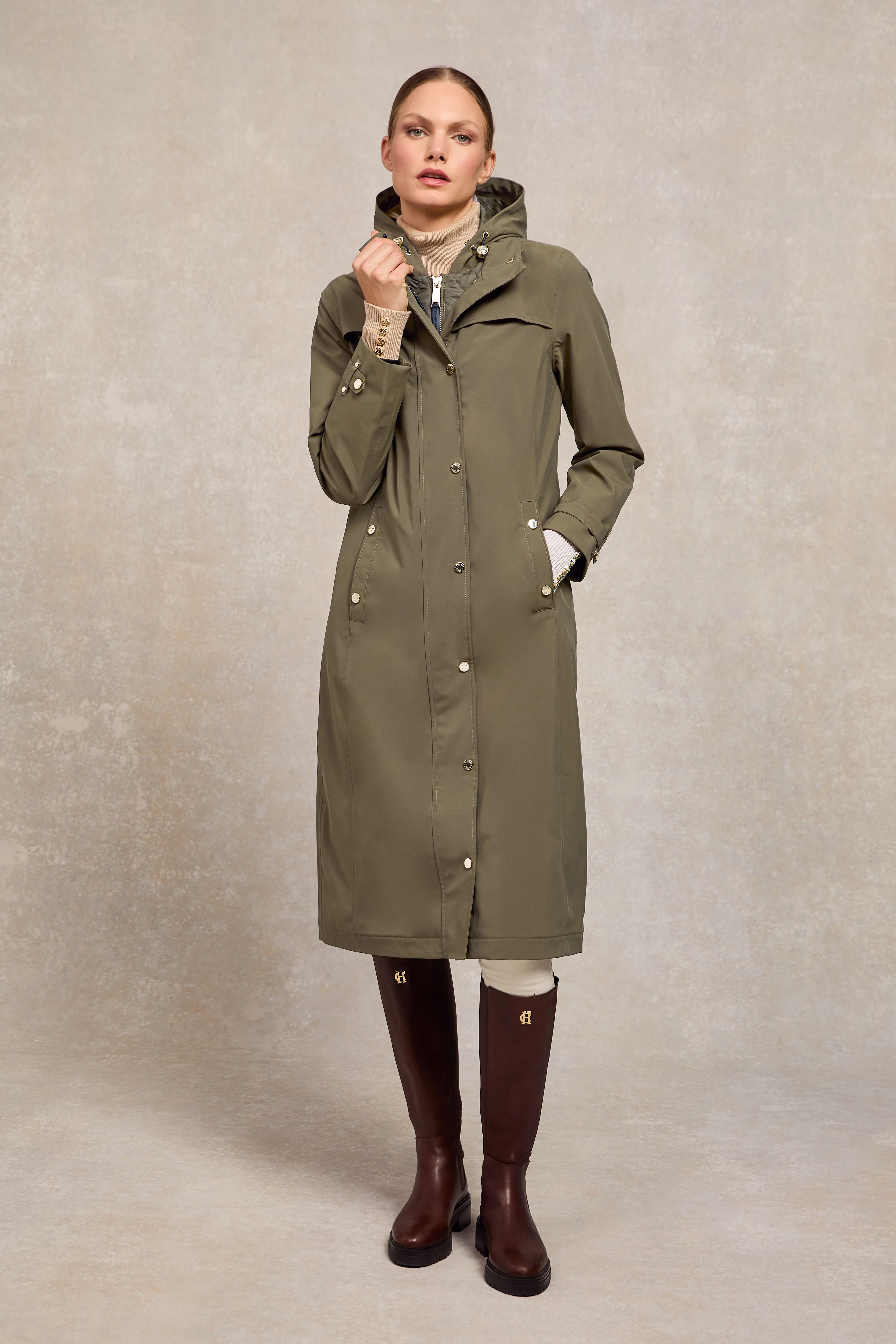Folgate Rain Coat (Soft Khaki)