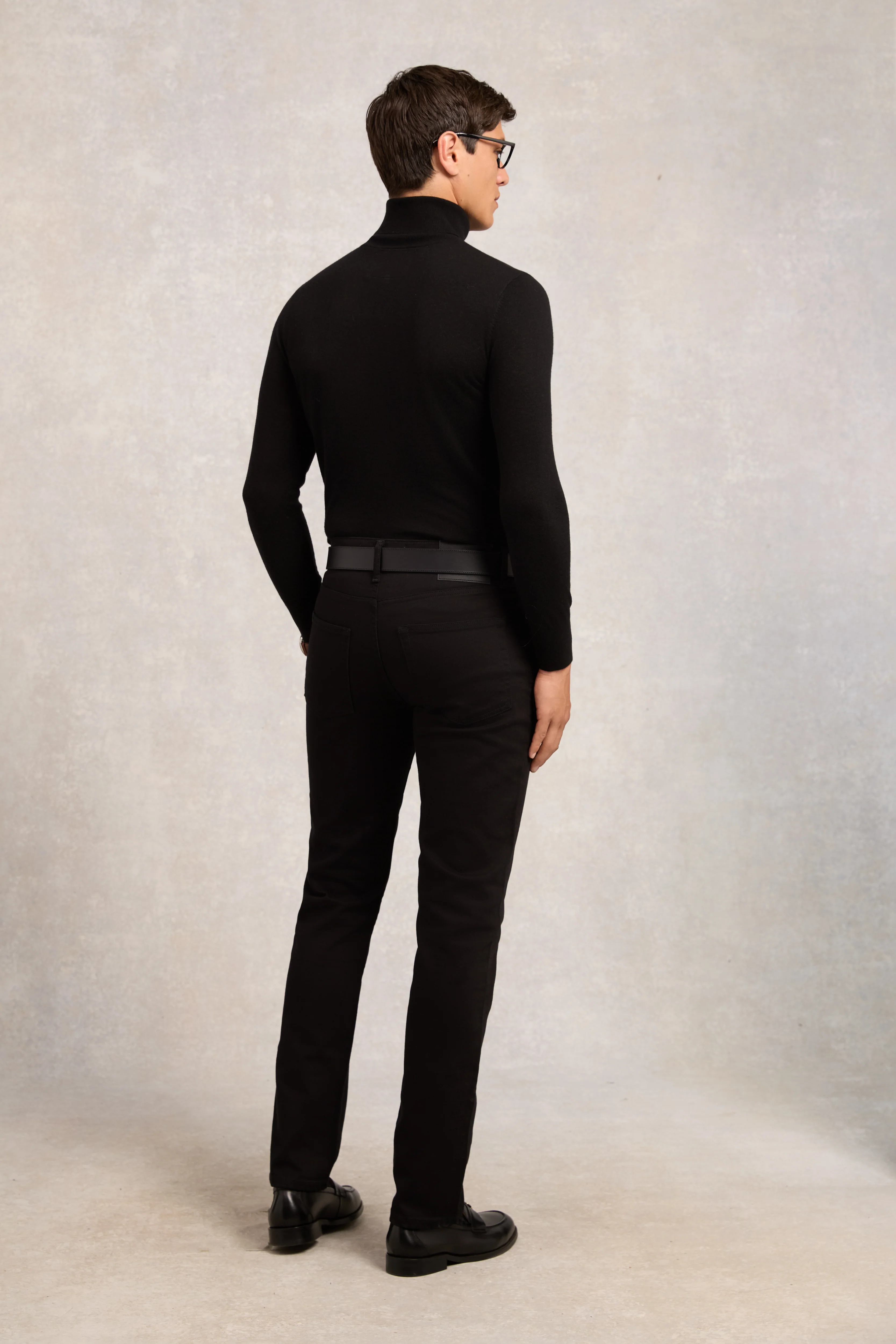 Byron Roll Neck Knit (Black)