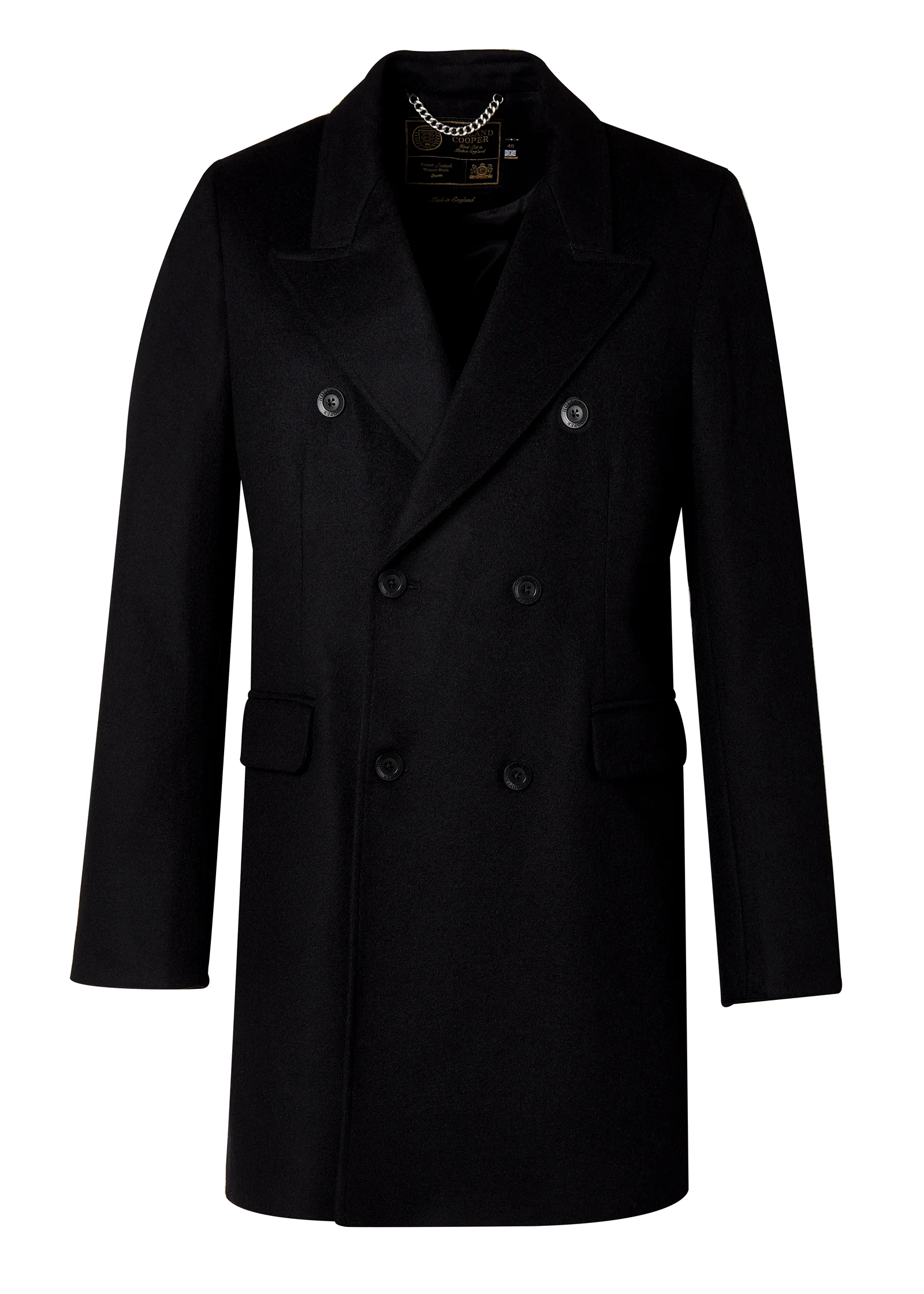 The Double Breasted Coat (Soft Black)