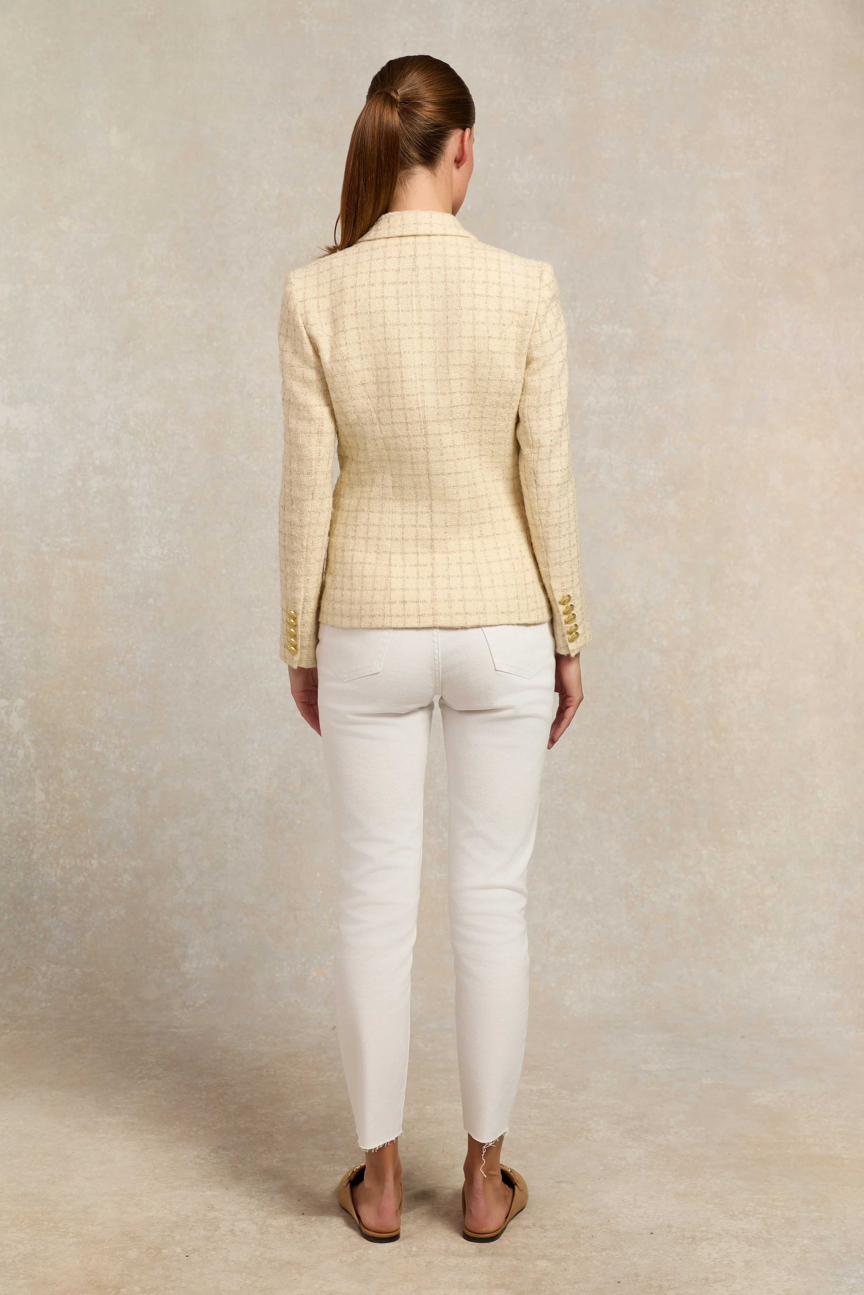Knightsbridge Blazer (Ivory Sparkle Tweed)