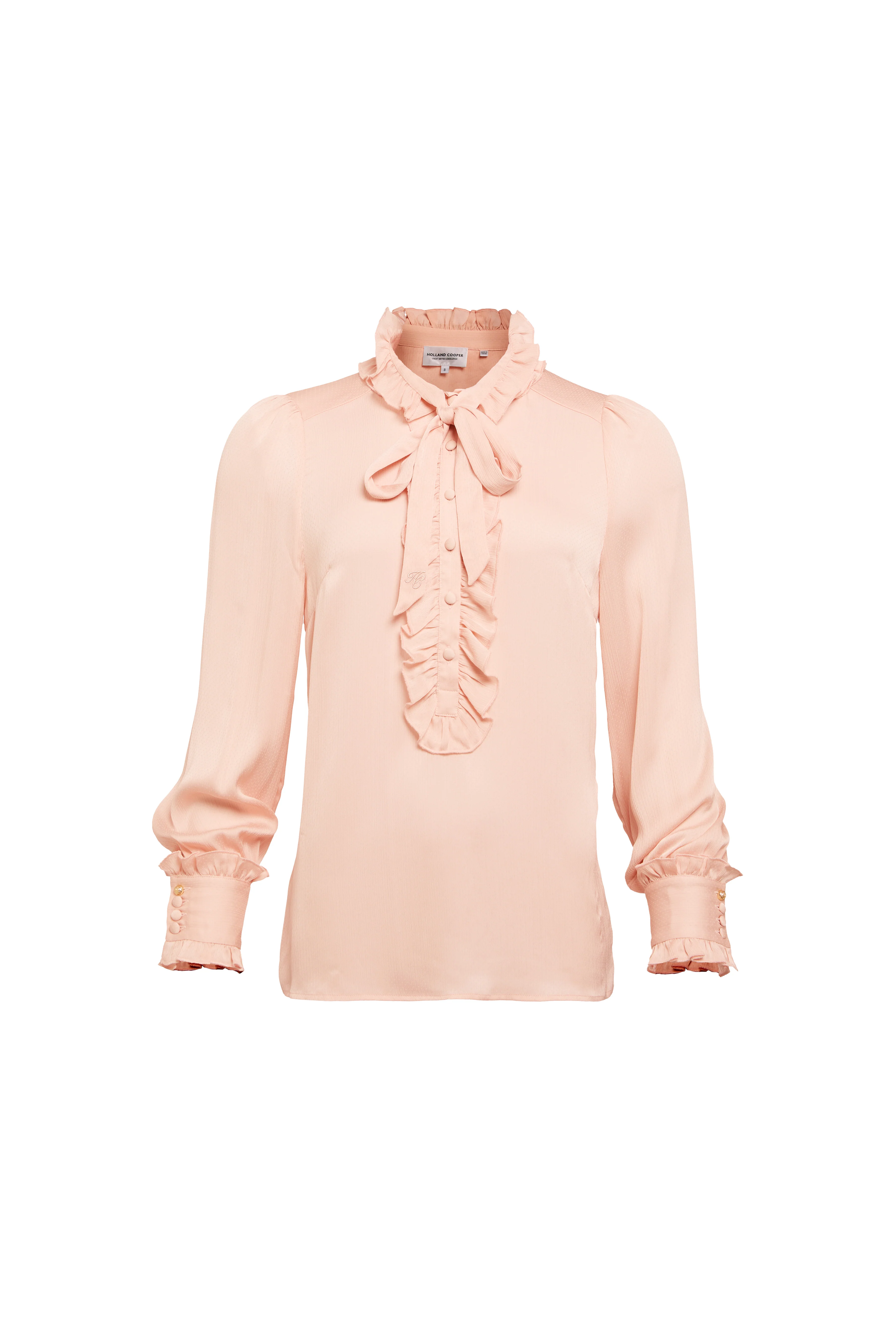 Rebecca Ruffle Blouse (Blush)